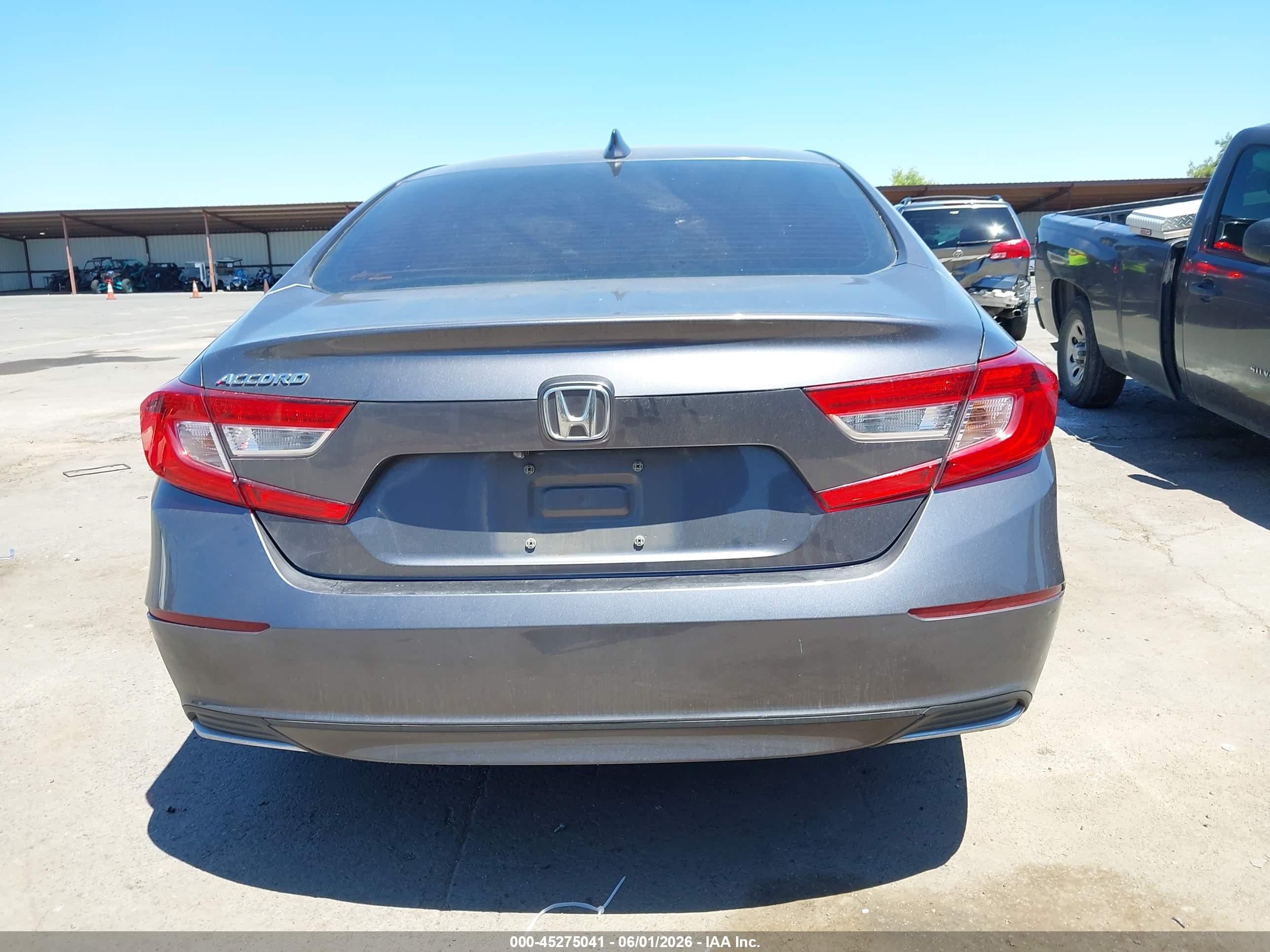 2018 Honda Accord Lx Gray vin: 1HGCV1F15JA196390
