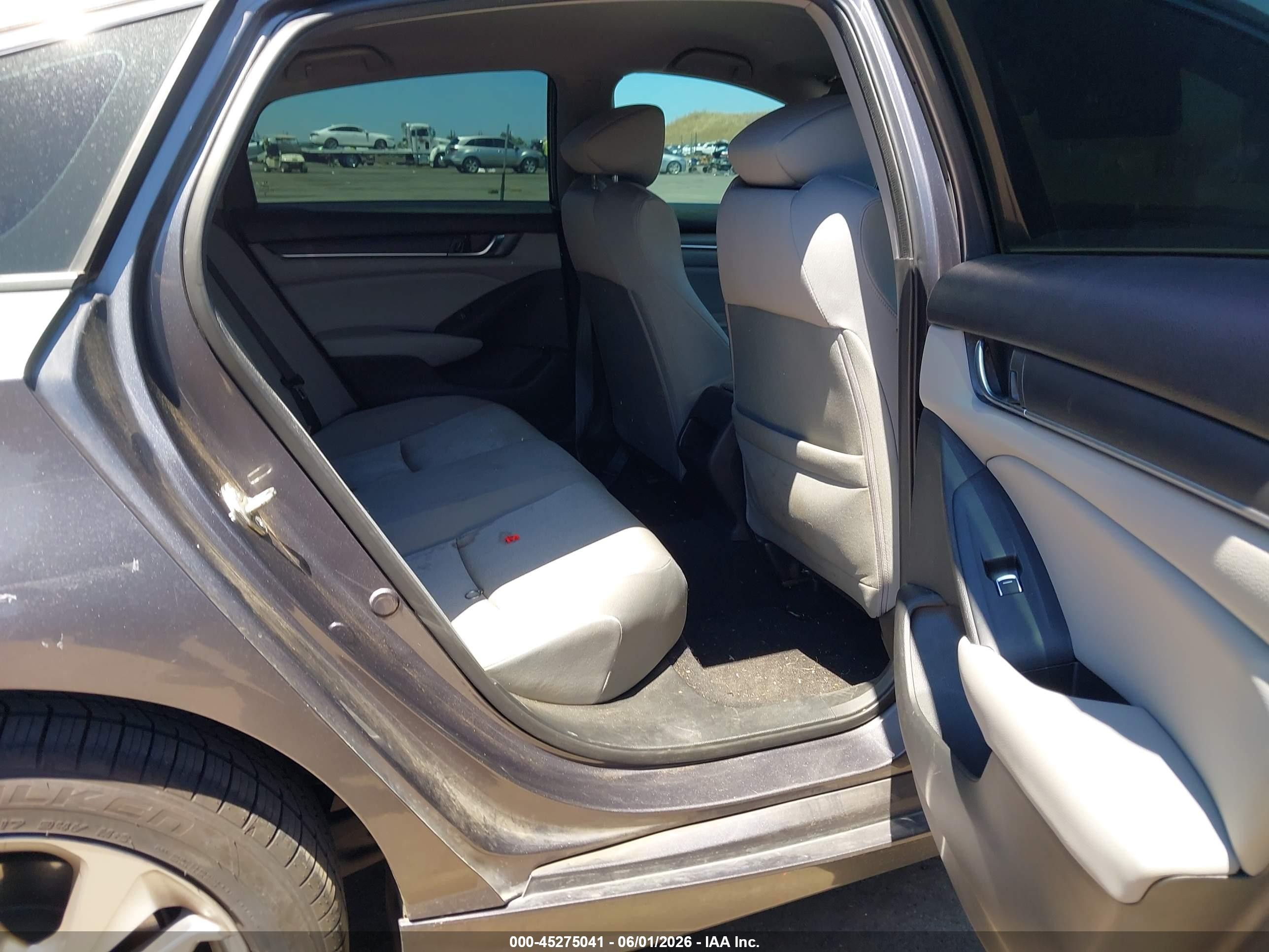 2018 Honda Accord Lx Gray vin: 1HGCV1F15JA196390