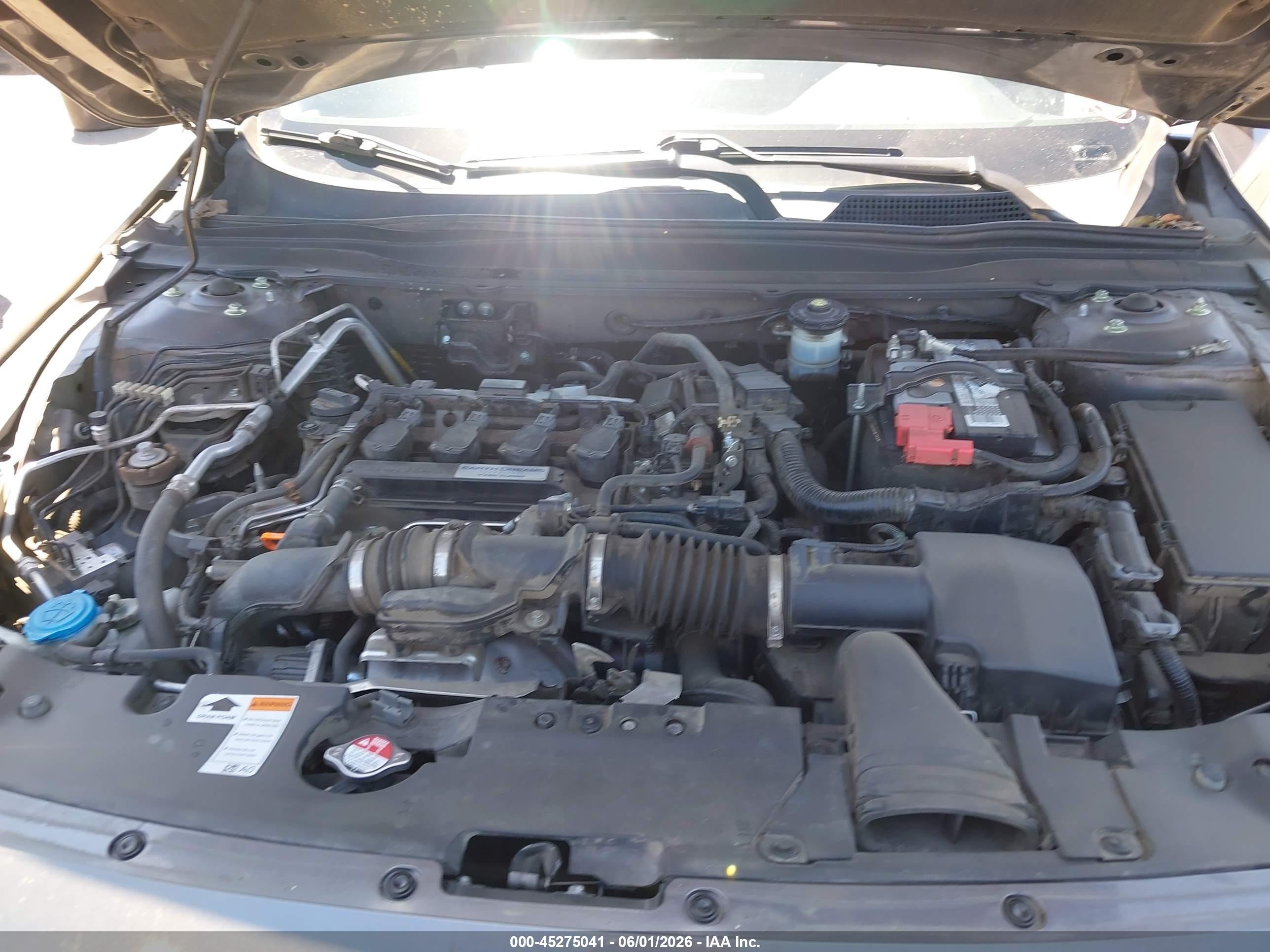 2018 Honda Accord Lx Gray vin: 1HGCV1F15JA196390