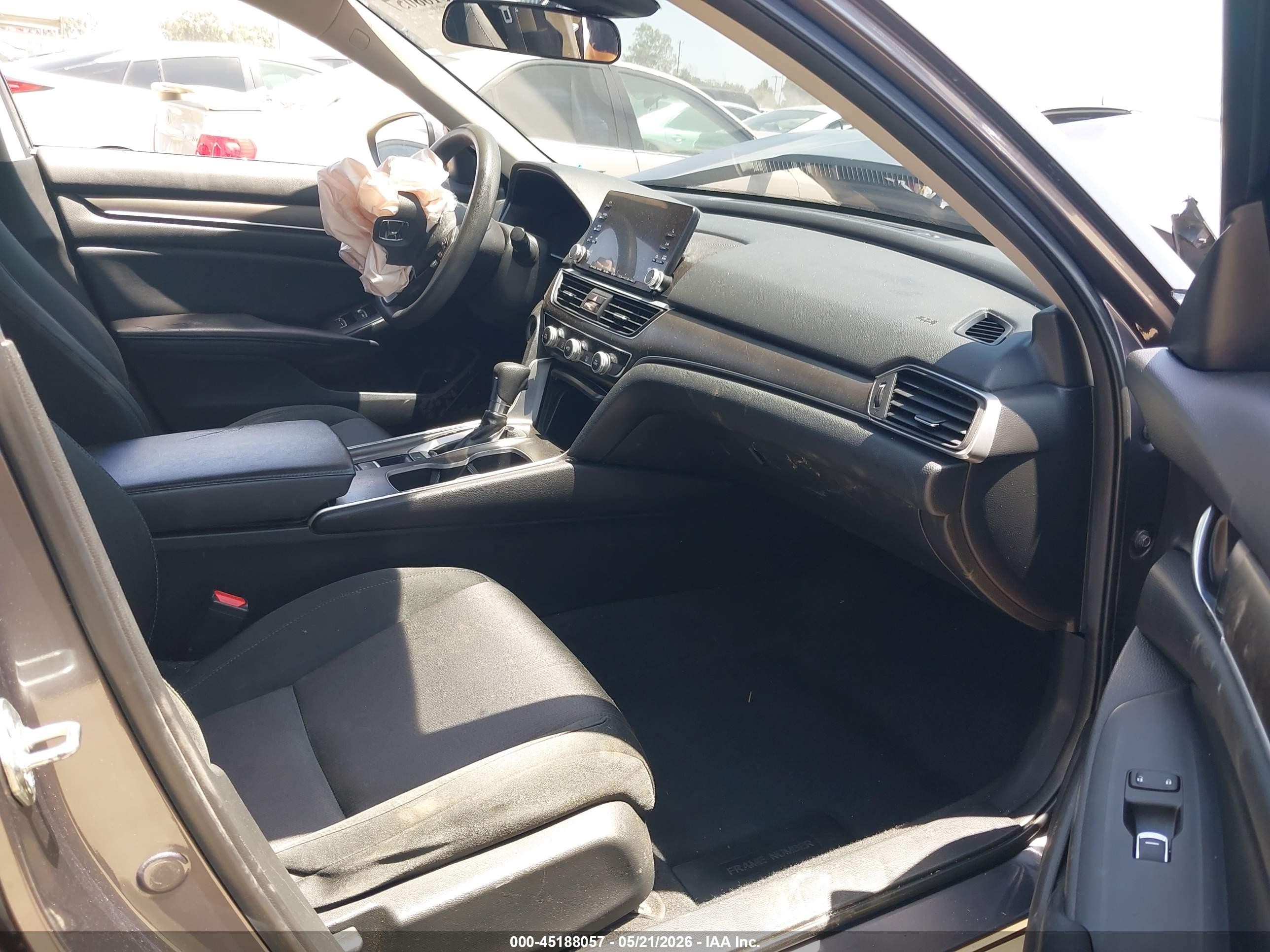 2018 Honda Accord Lx Gray vin: 1HGCV1F15JA257138