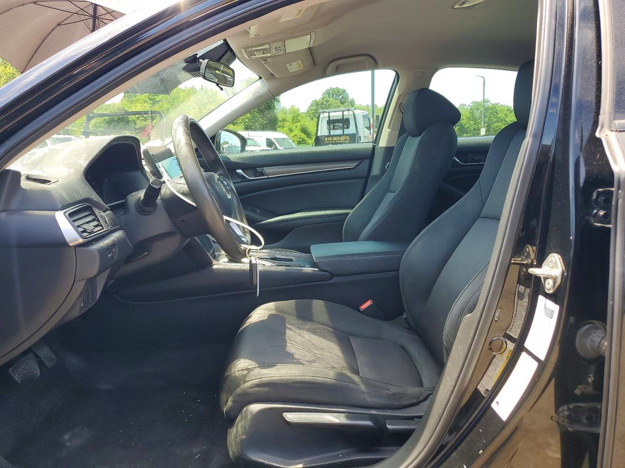 2019 Honda Accord Lx Black vin: 1HGCV1F15KA118421