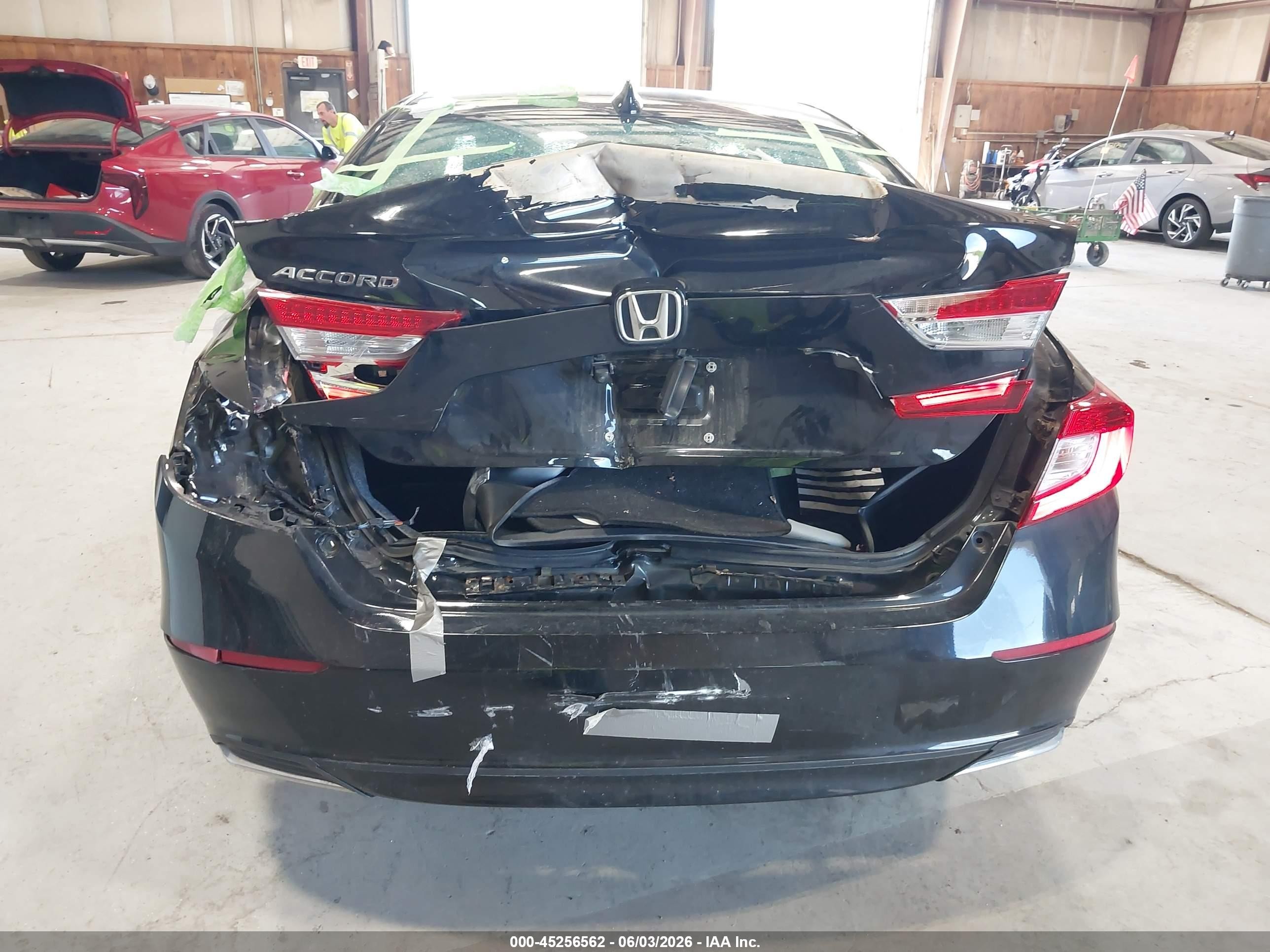 2019 Honda Accord Lx Black vin: 1HGCV1F15KA145232