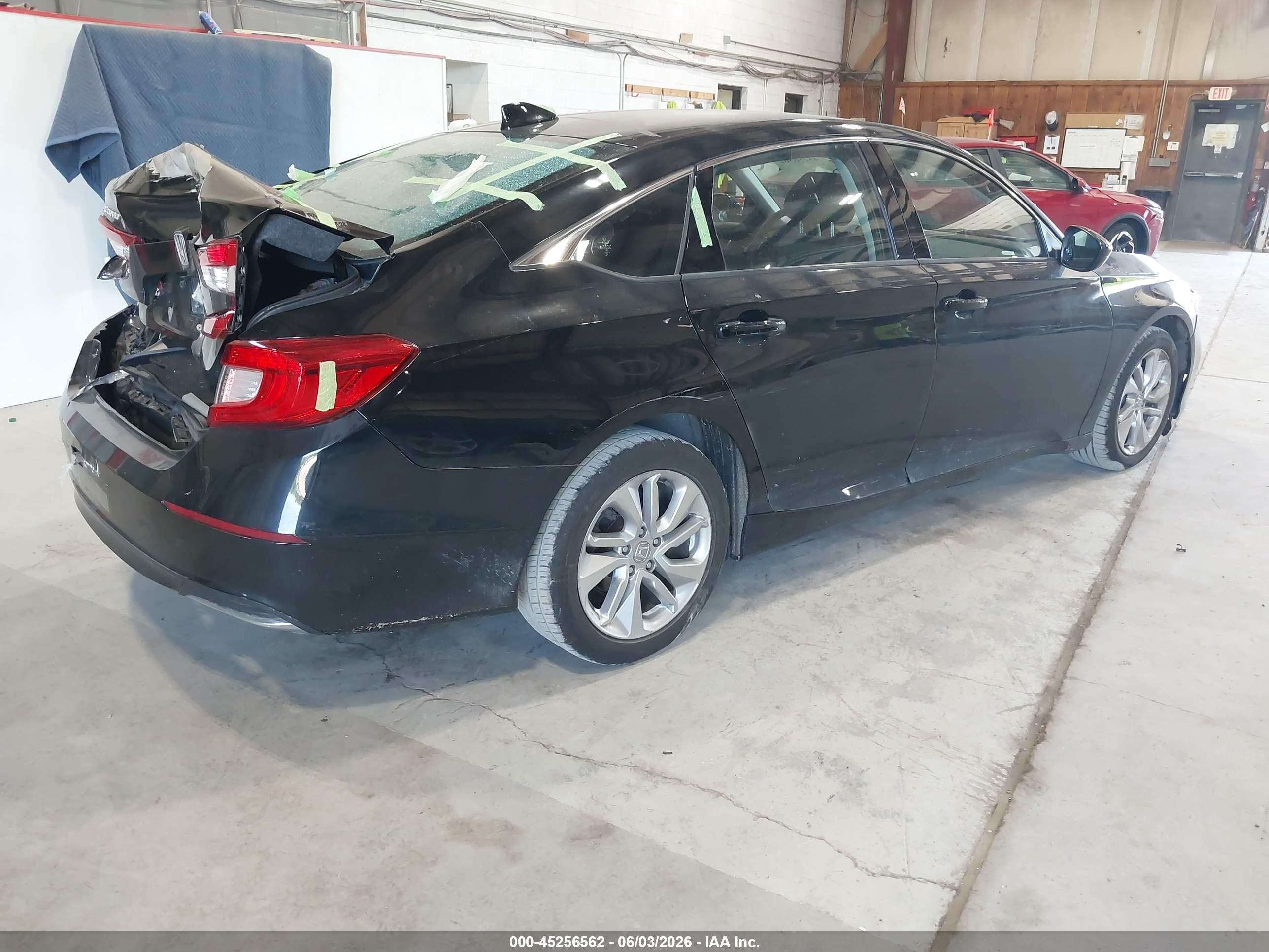 2019 Honda Accord Lx Black vin: 1HGCV1F15KA145232