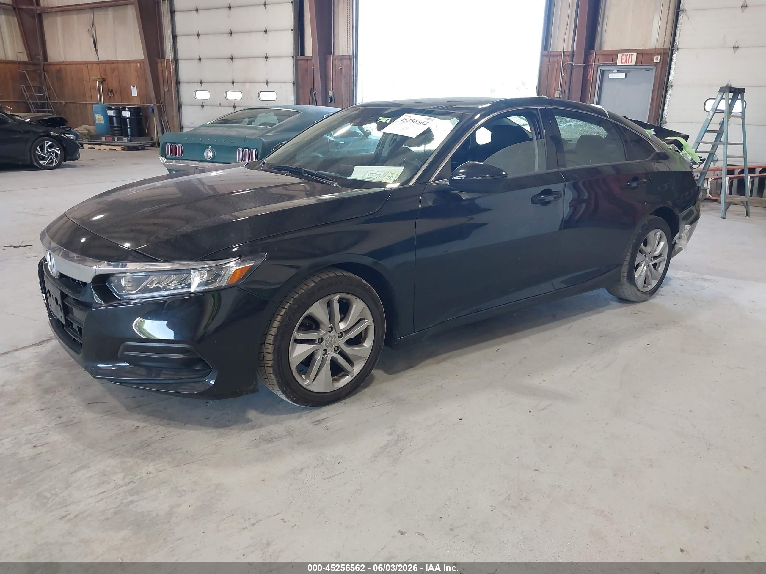 2019 Honda Accord Lx Black vin: 1HGCV1F15KA145232