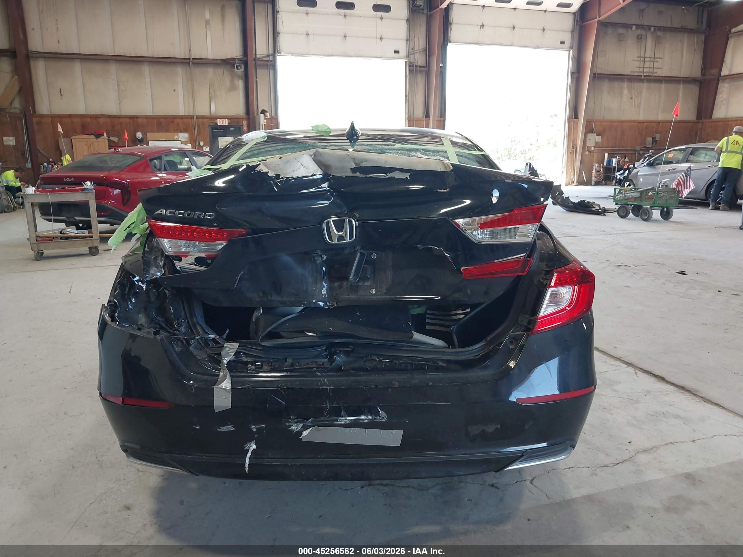 2019 Honda Accord Lx Black vin: 1HGCV1F15KA145232