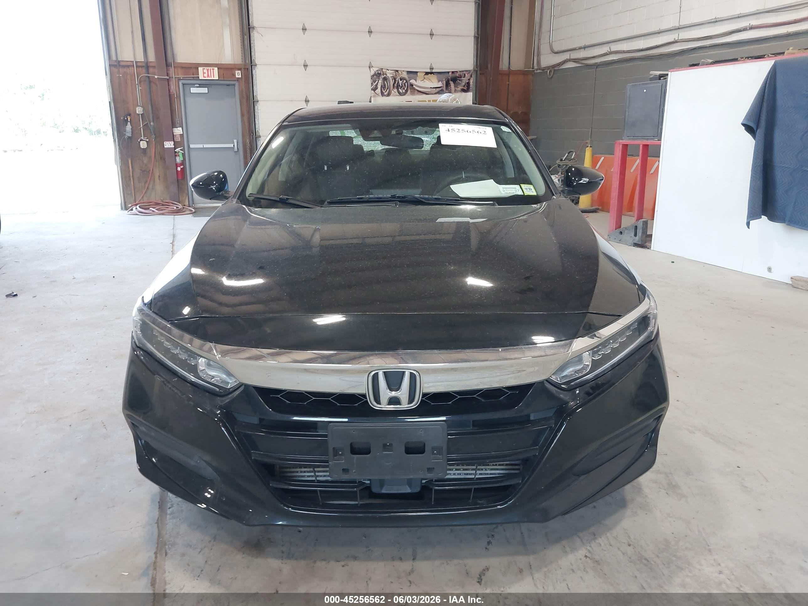 2019 Honda Accord Lx Black vin: 1HGCV1F15KA145232