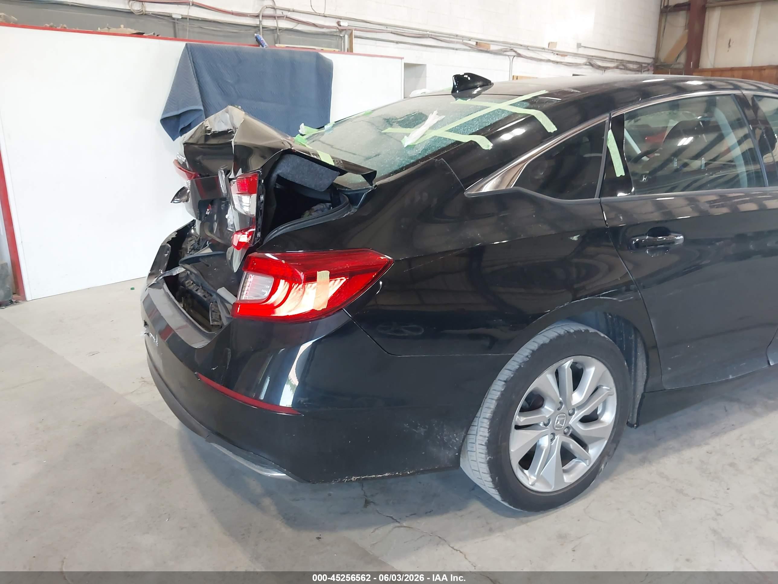 2019 Honda Accord Lx Black vin: 1HGCV1F15KA145232