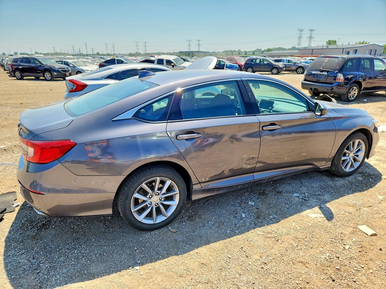 2021 Honda Accord Lx Gray vin: 1HGCV1F16MA036393
