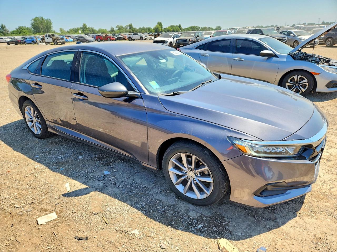 2021 Honda Accord Lx Gray vin: 1HGCV1F16MA036393