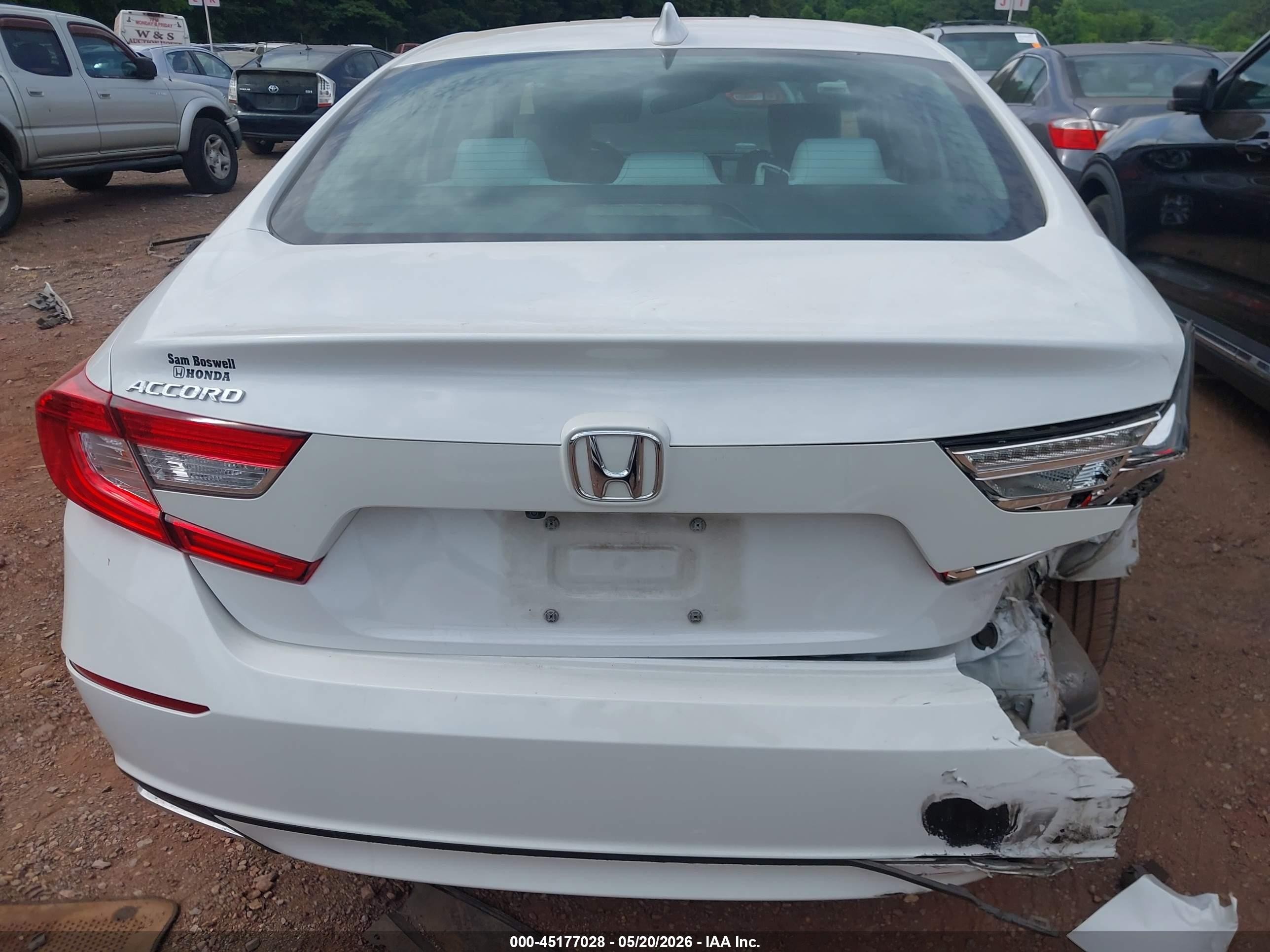2021 Honda Accord Lx White vin: 1HGCV1F16MA039424