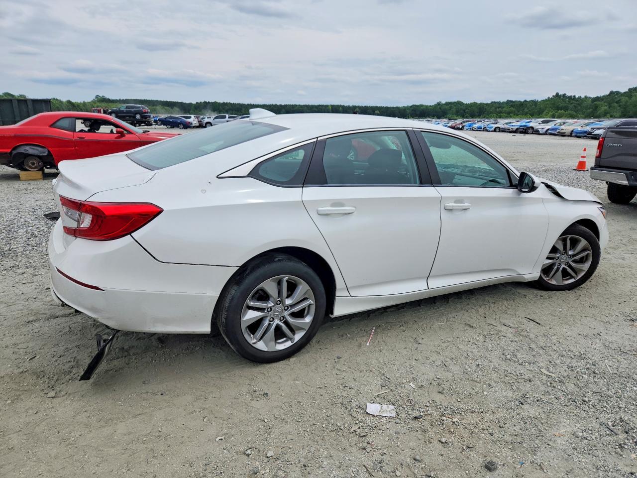 2020 Honda Accord Lx White vin: 1HGCV1F17LA040323