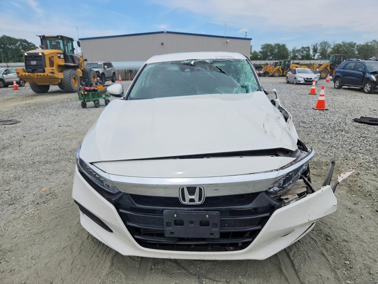 2020 Honda Accord Lx White vin: 1HGCV1F17LA040323