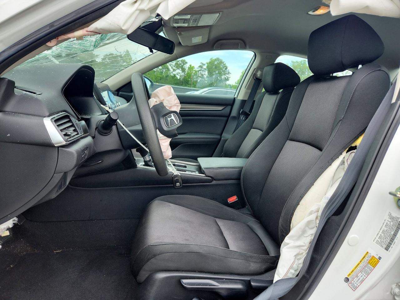 2020 Honda Accord Lx White vin: 1HGCV1F17LA040323