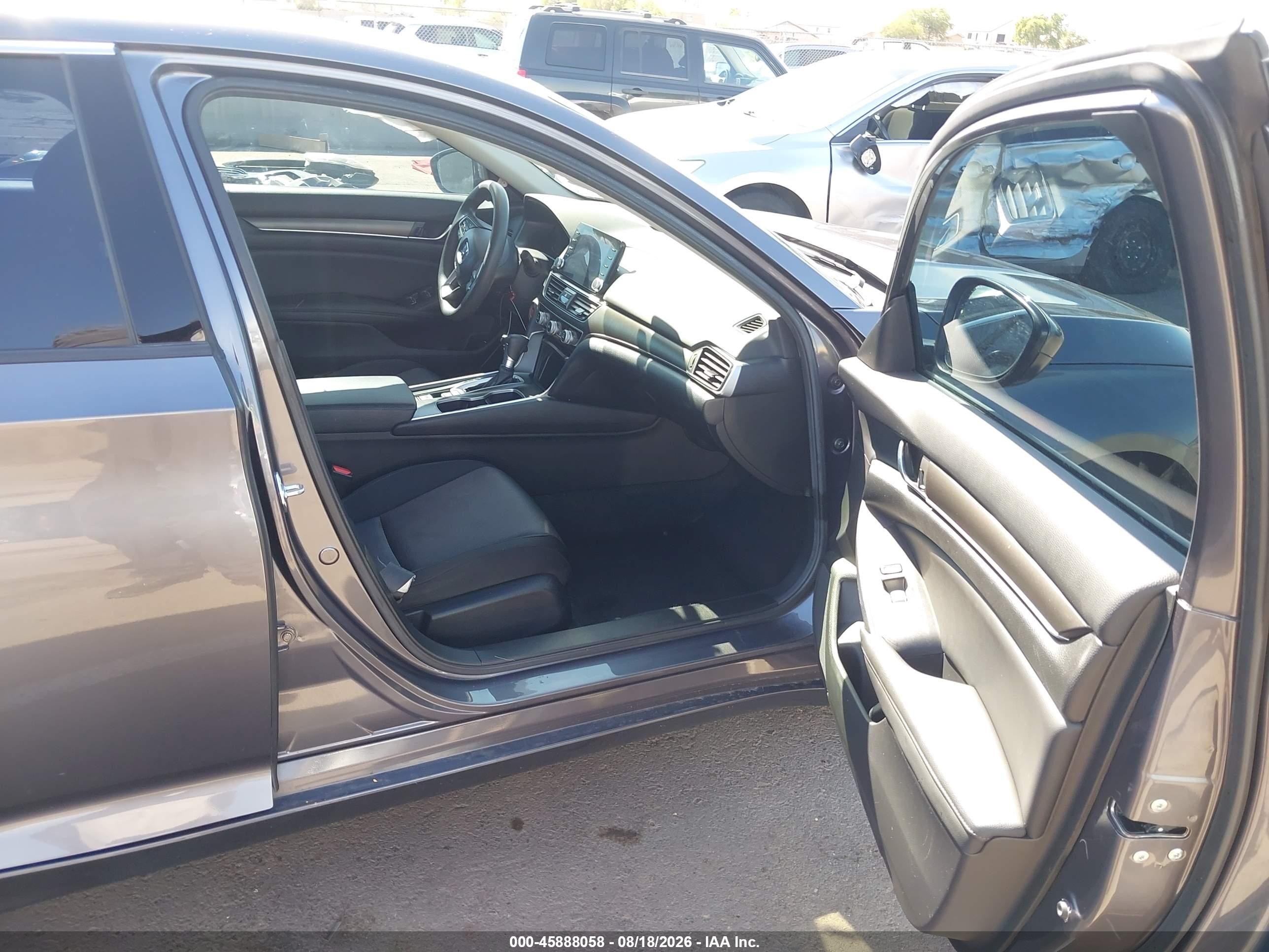 2021 Honda Accord Lx Gray vin: 1HGCV1F17MA054434