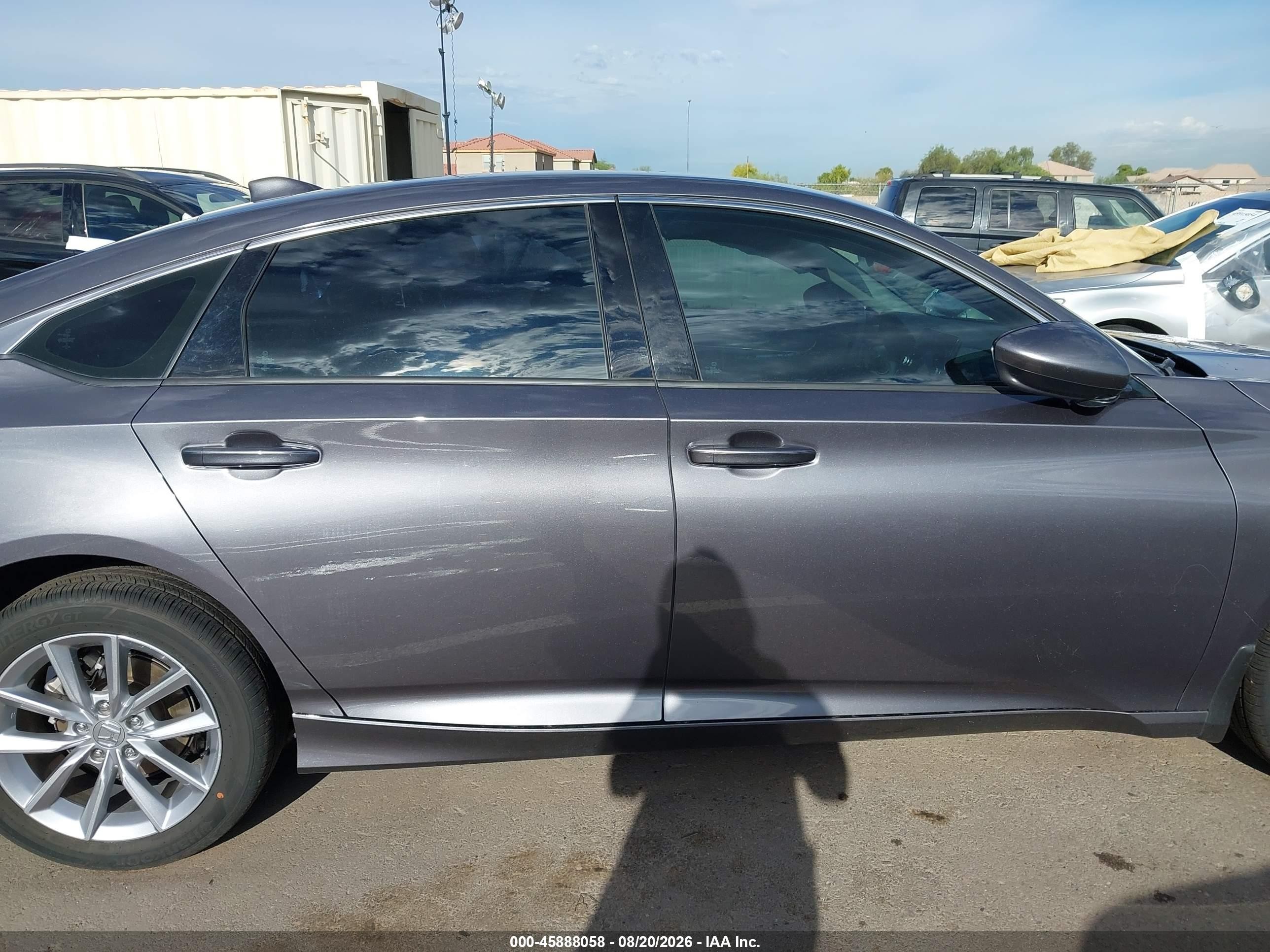 2021 Honda Accord Lx Gray vin: 1HGCV1F17MA054434