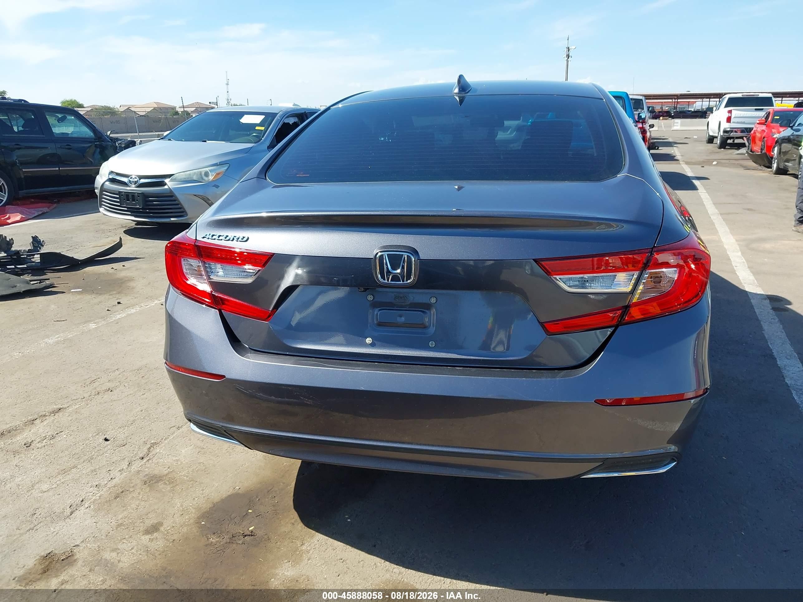 2021 Honda Accord Lx Gray vin: 1HGCV1F17MA054434