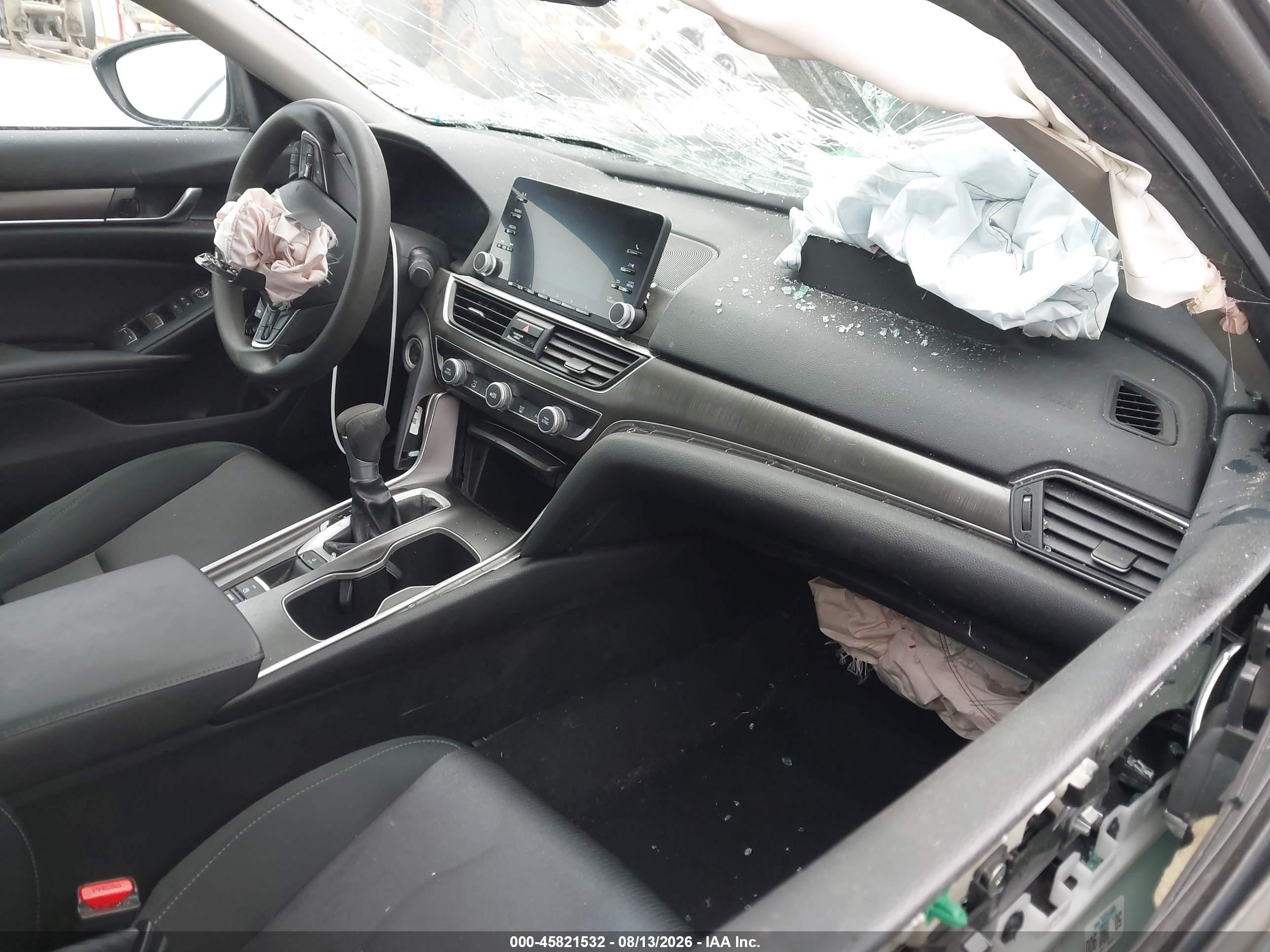 2019 Honda Accord Lx Gray vin: 1HGCV1F18KA044587