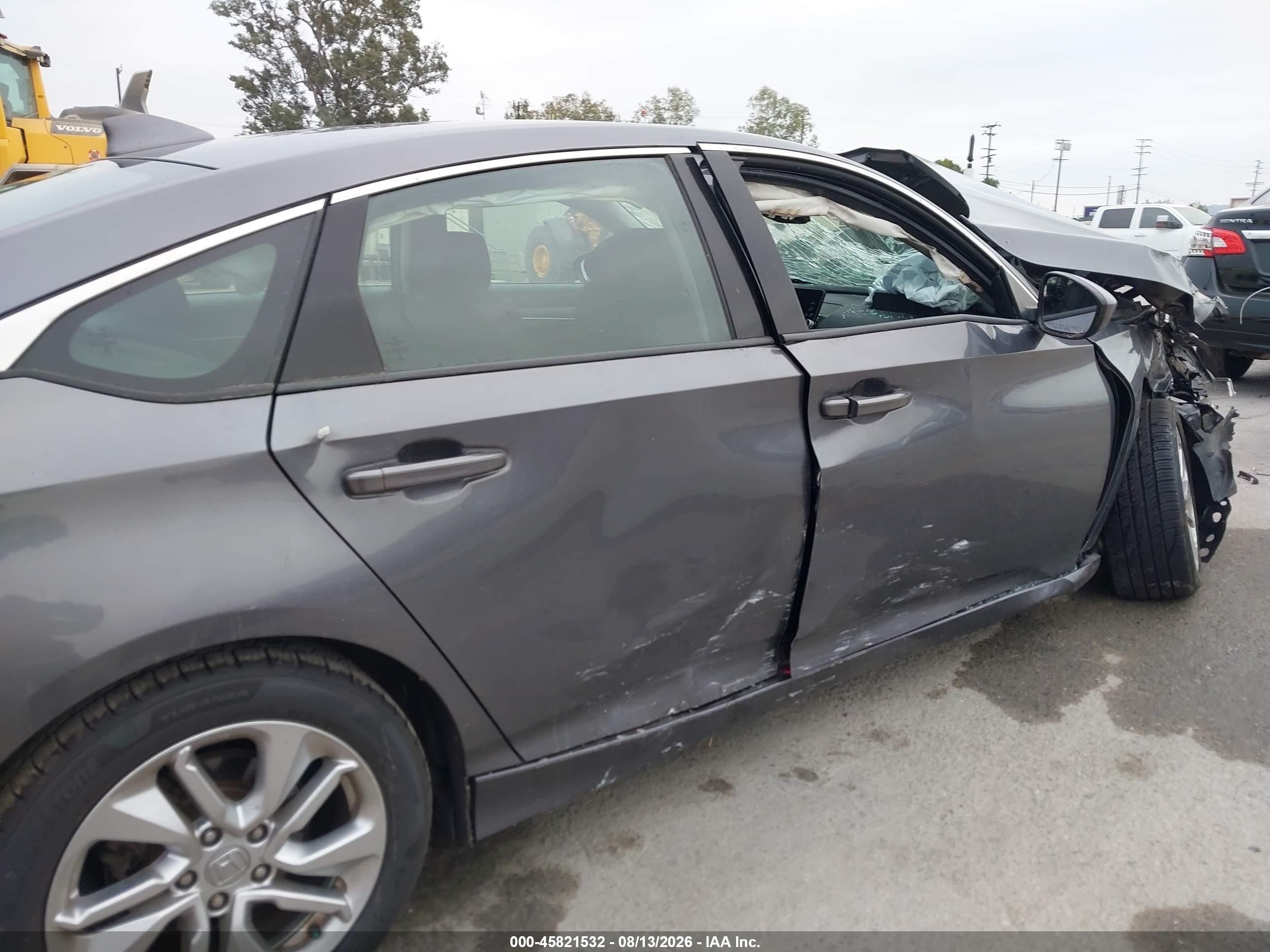 2019 Honda Accord Lx Gray vin: 1HGCV1F18KA044587