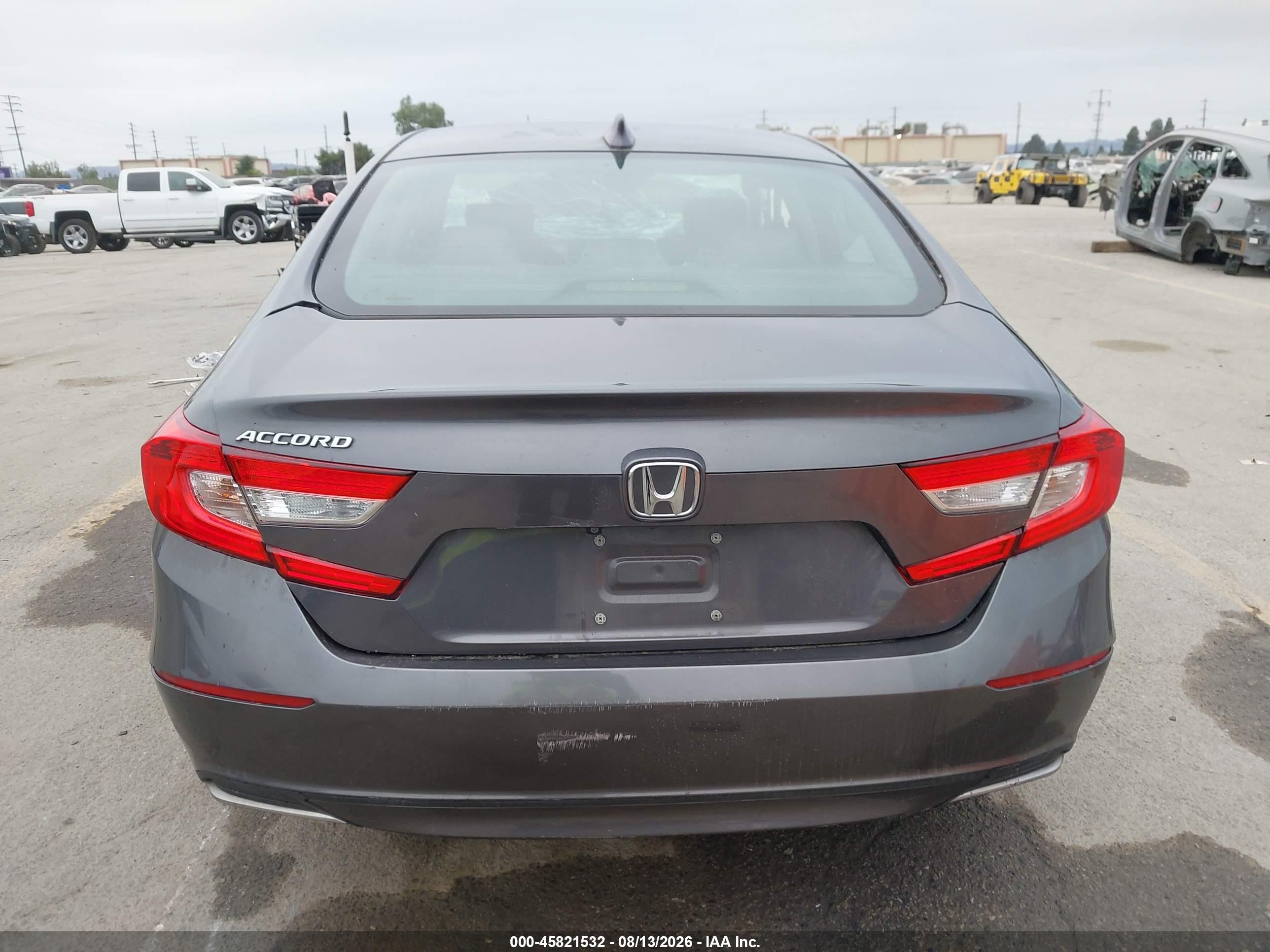 2019 Honda Accord Lx Gray vin: 1HGCV1F18KA044587