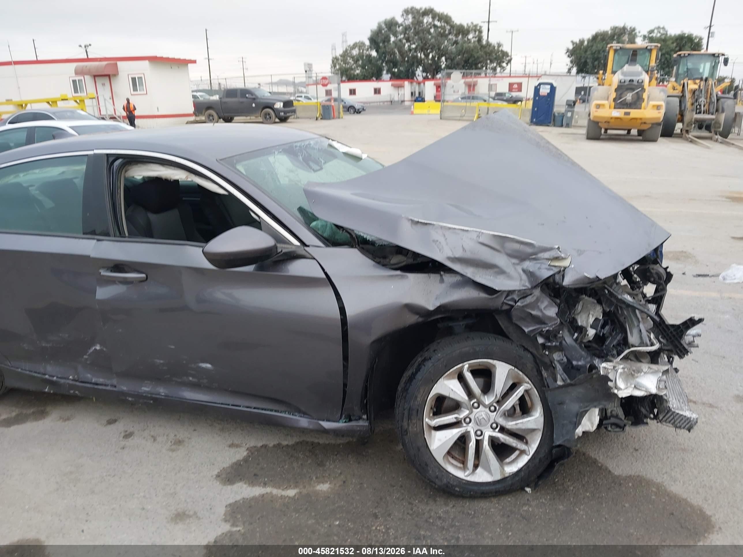 2019 Honda Accord Lx Gray vin: 1HGCV1F18KA044587