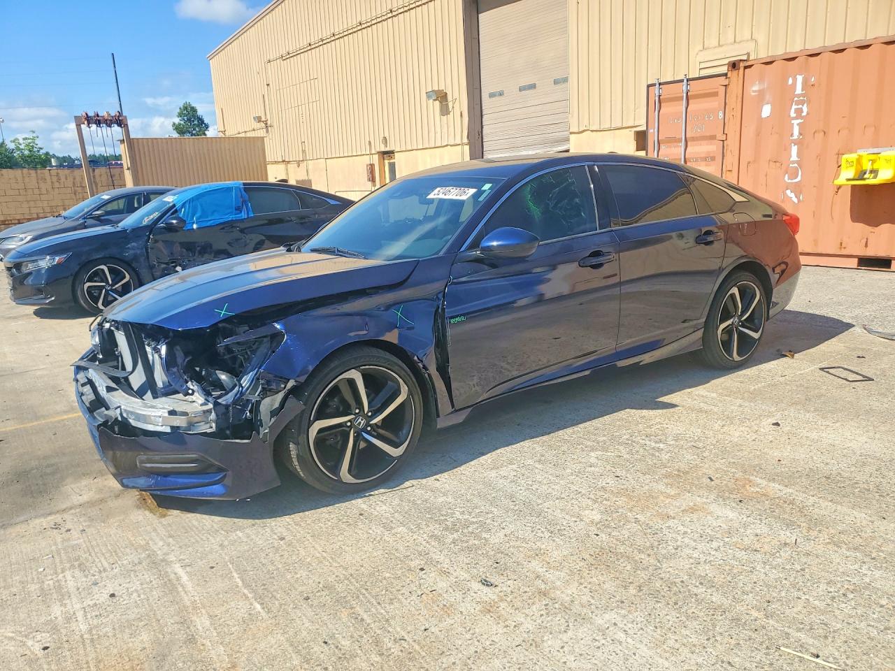 2019 Honda Accord Lx Blue vin: 1HGCV1F18KA061681