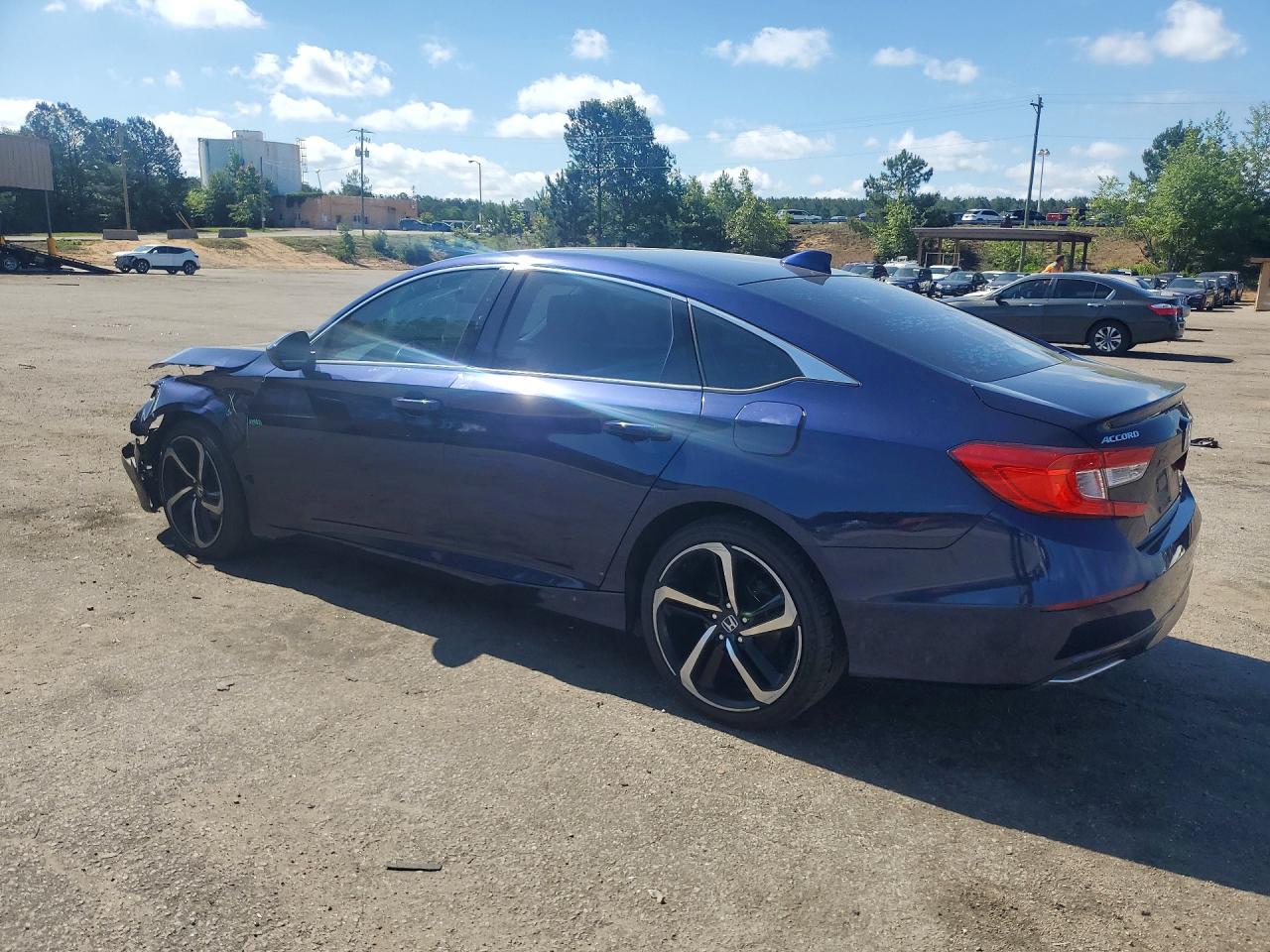 2019 Honda Accord Lx Blue vin: 1HGCV1F18KA061681