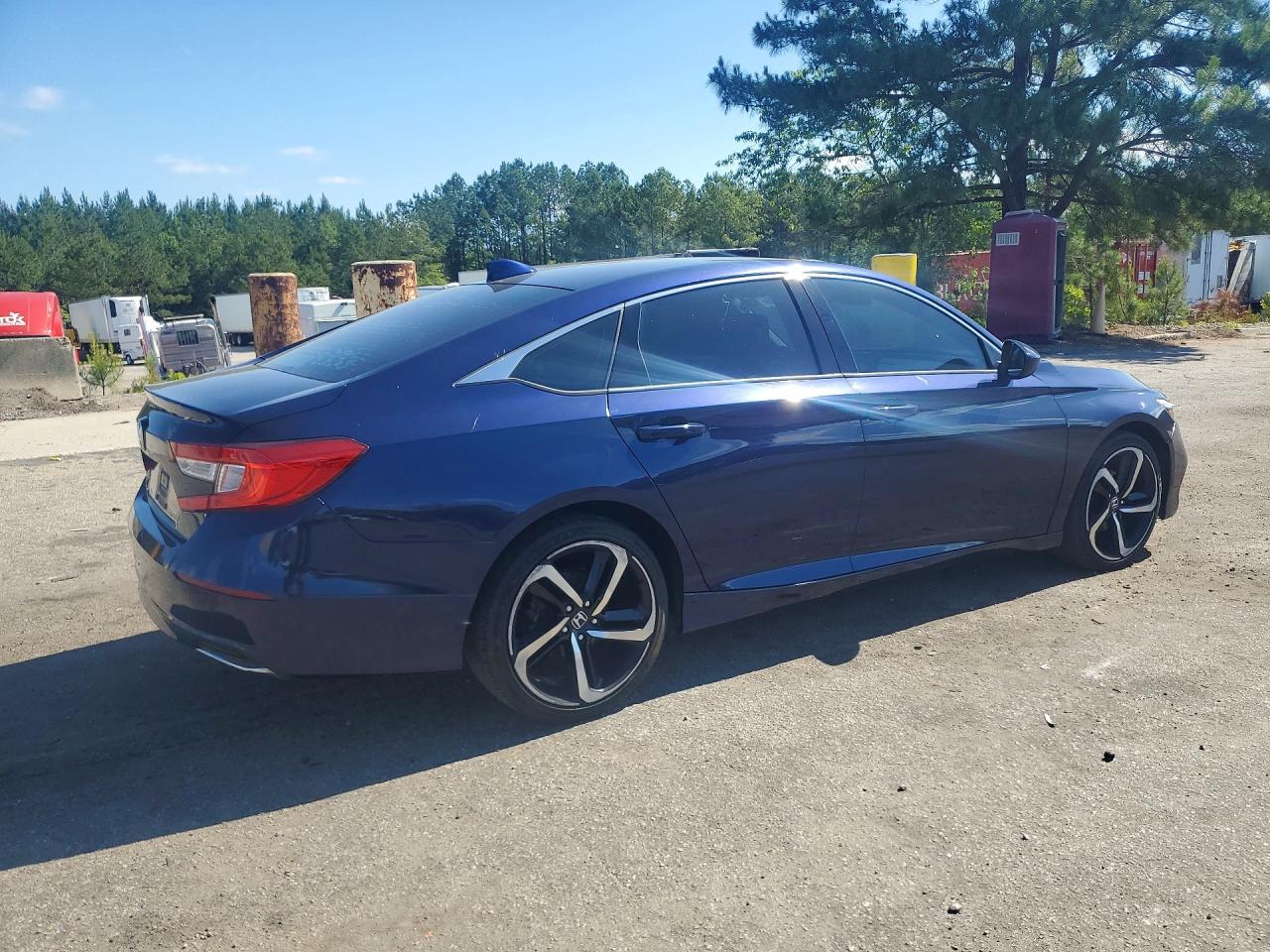 2019 Honda Accord Lx Blue vin: 1HGCV1F18KA061681