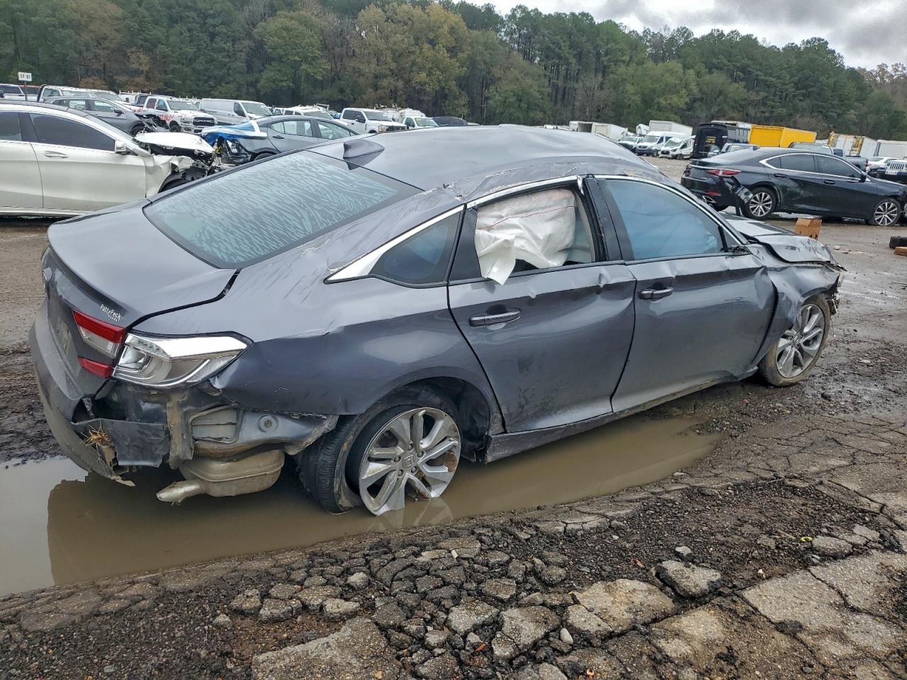 2020 Honda Accord Lx Серый vin: 1HGCV1F18LA075856
