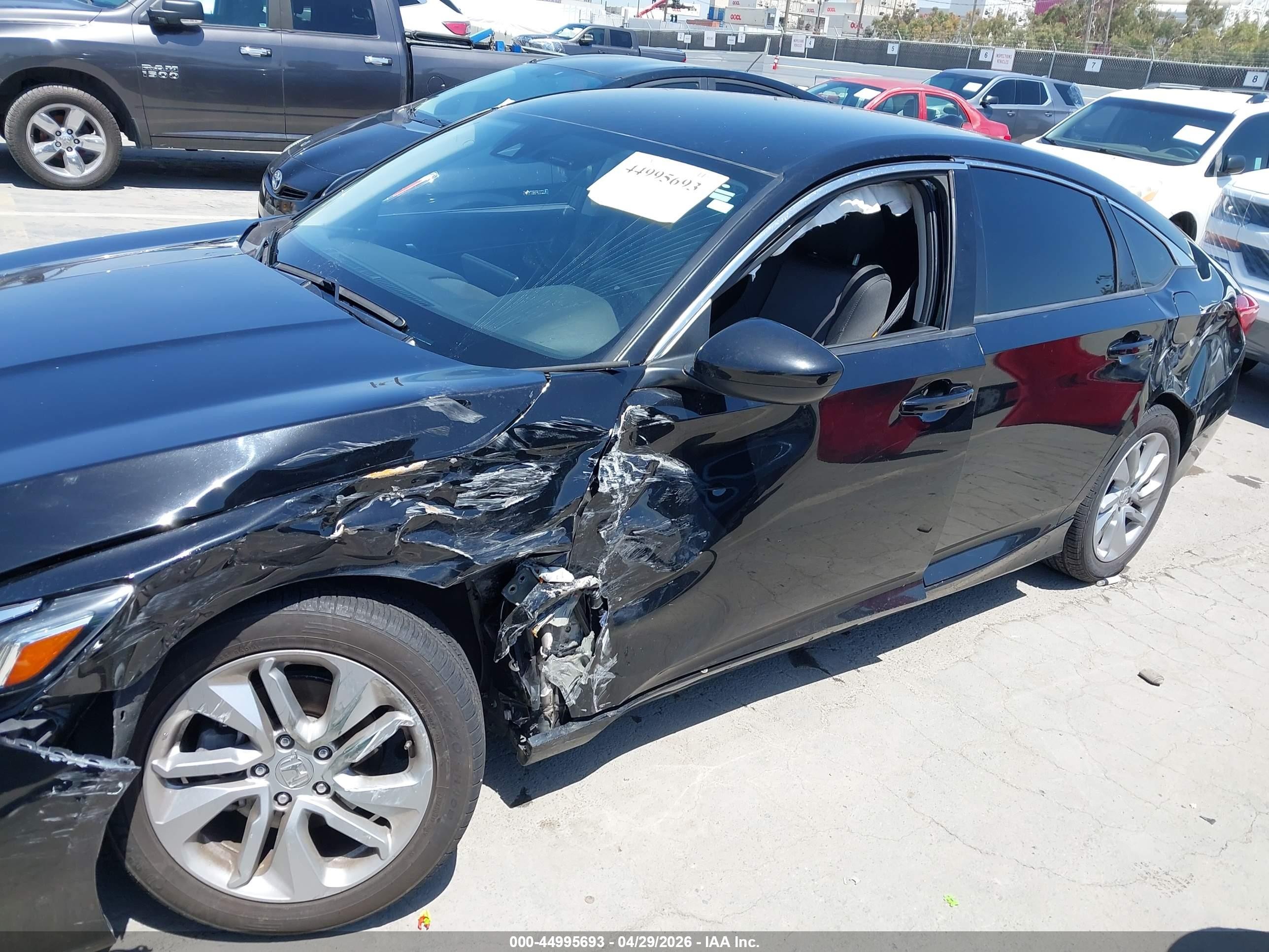 2020 Honda Accord Lx Black vin: 1HGCV1F18LA156761