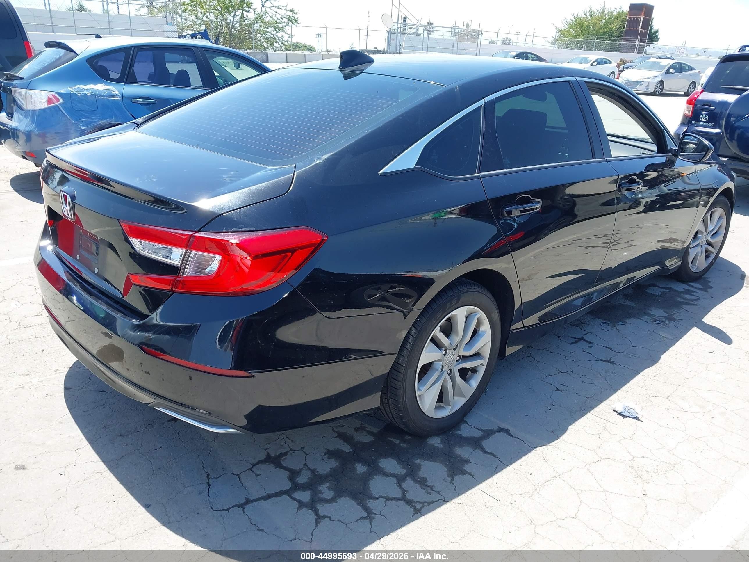 2020 Honda Accord Lx Black vin: 1HGCV1F18LA156761
