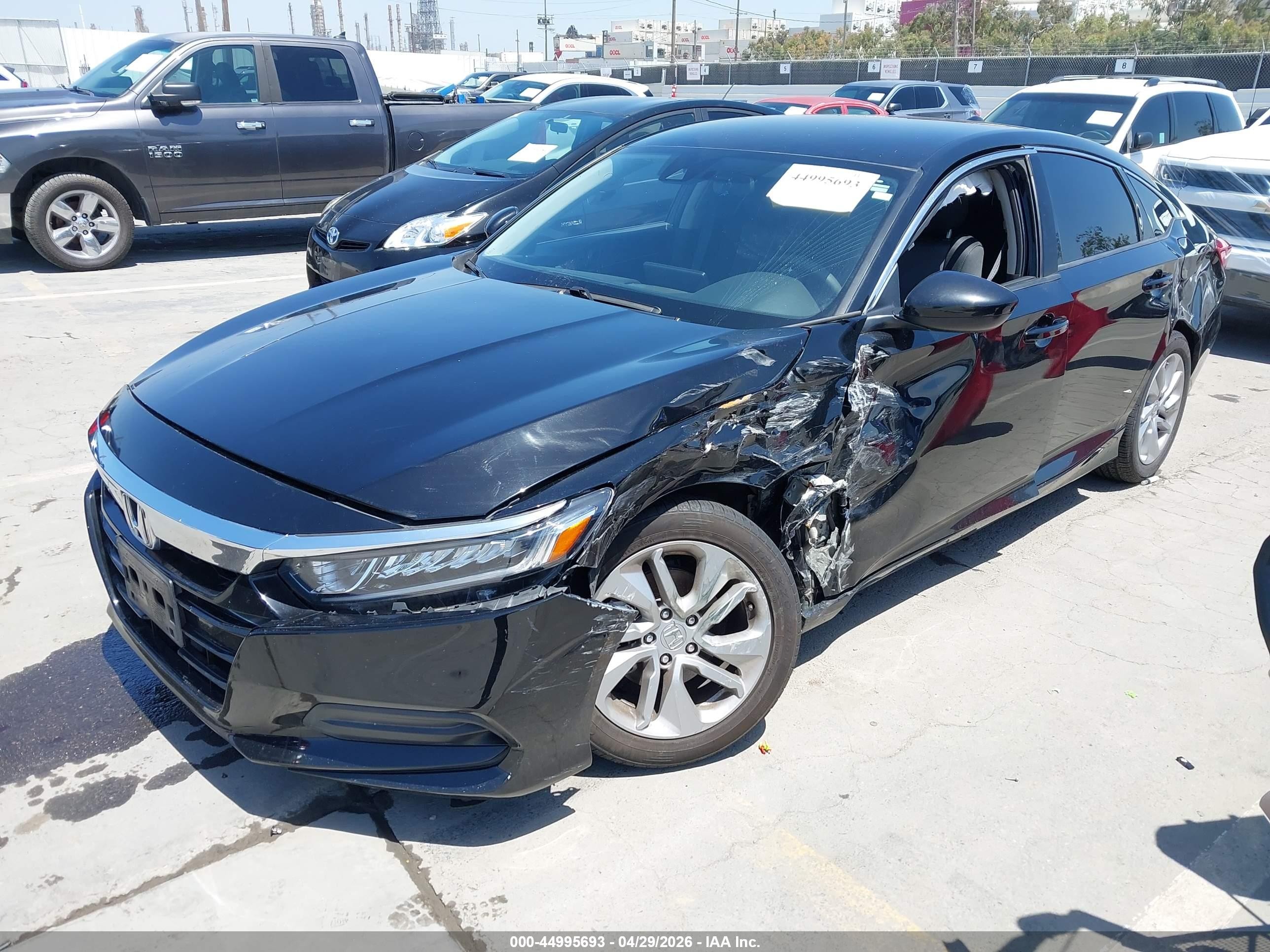 2020 Honda Accord Lx Black vin: 1HGCV1F18LA156761