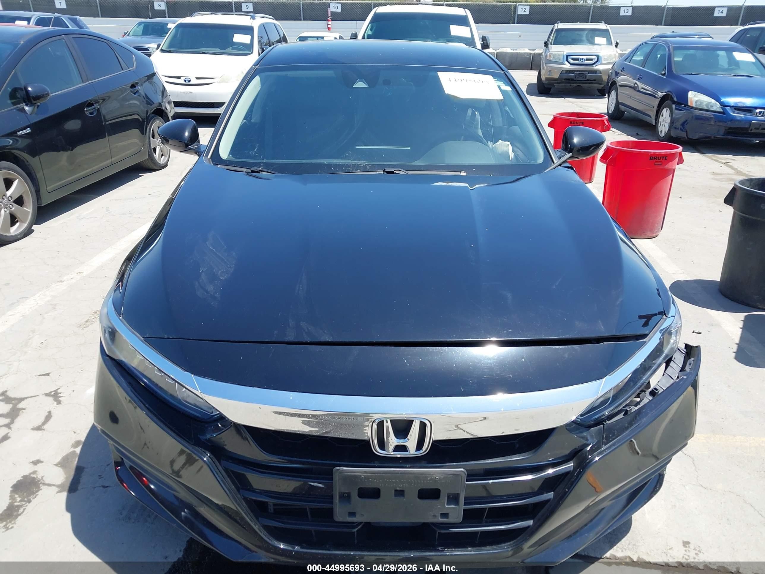 2020 Honda Accord Lx Black vin: 1HGCV1F18LA156761