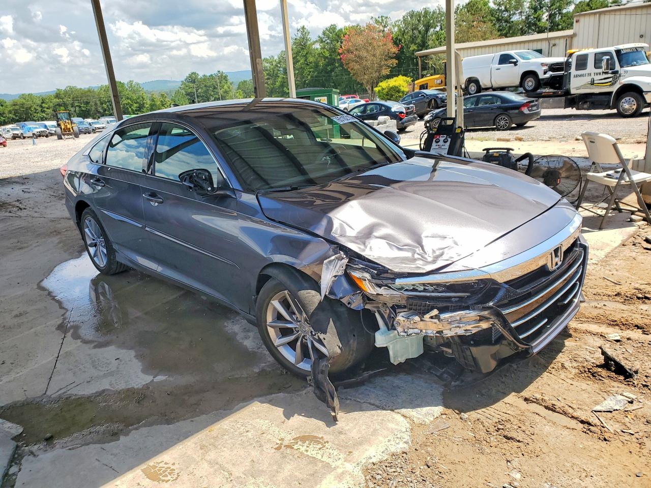 2021 Honda Accord Lx Gray vin: 1HGCV1F18MA061120