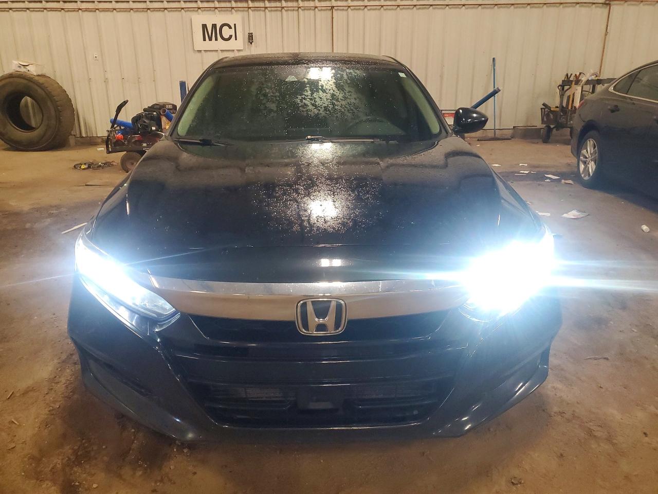 2018 Honda Accord Lx Black vin: 1HGCV1F19JA033418