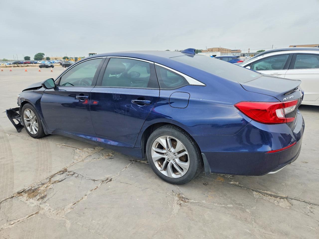 2018 Honda Accord Lx Blue vin: 1HGCV1F19JA180760
