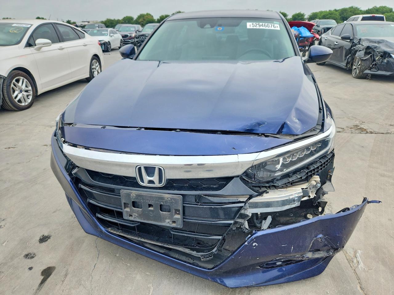 2018 Honda Accord Lx Blue vin: 1HGCV1F19JA180760