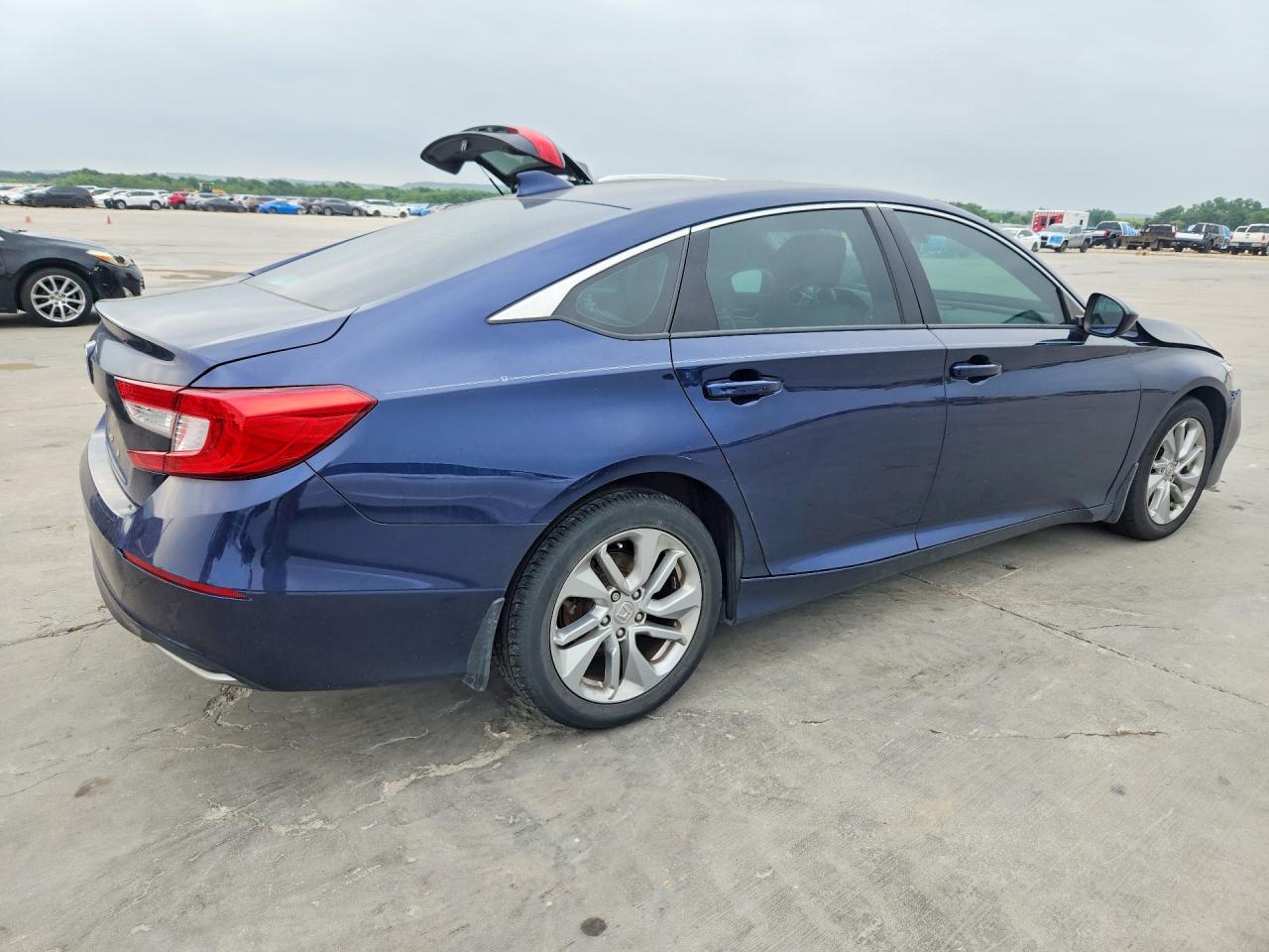 2018 Honda Accord Lx Blue vin: 1HGCV1F19JA180760