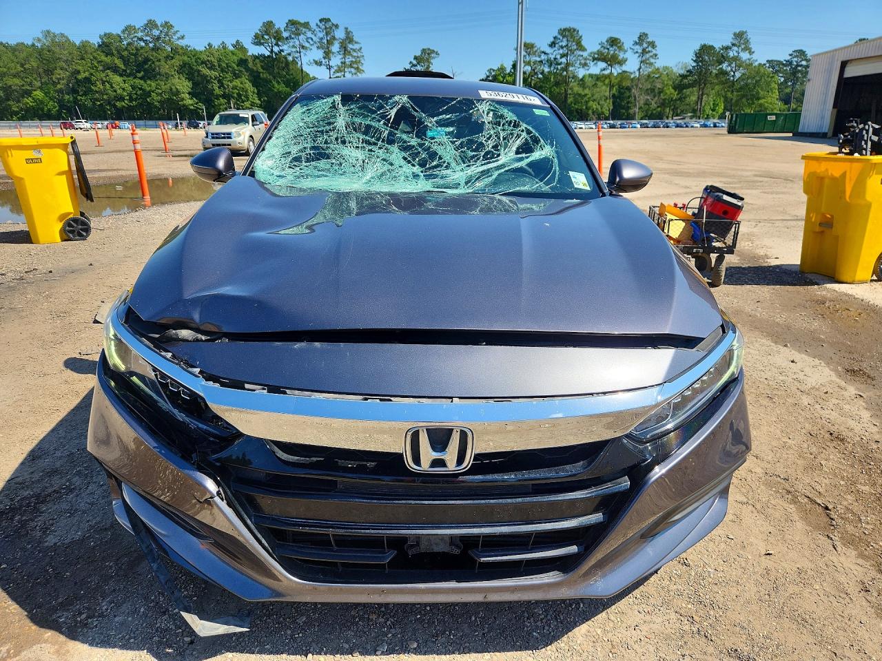 2019 Honda Accord Lx Gray vin: 1HGCV1F19KA054772