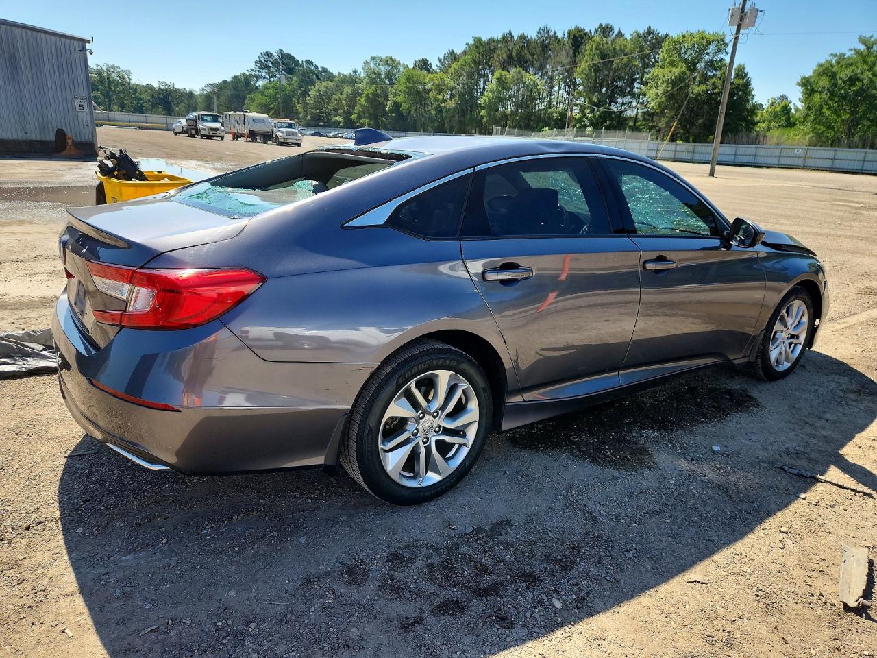 2019 Honda Accord Lx Gray vin: 1HGCV1F19KA054772