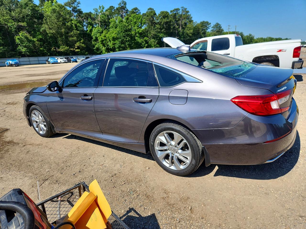 2019 Honda Accord Lx Gray vin: 1HGCV1F19KA054772