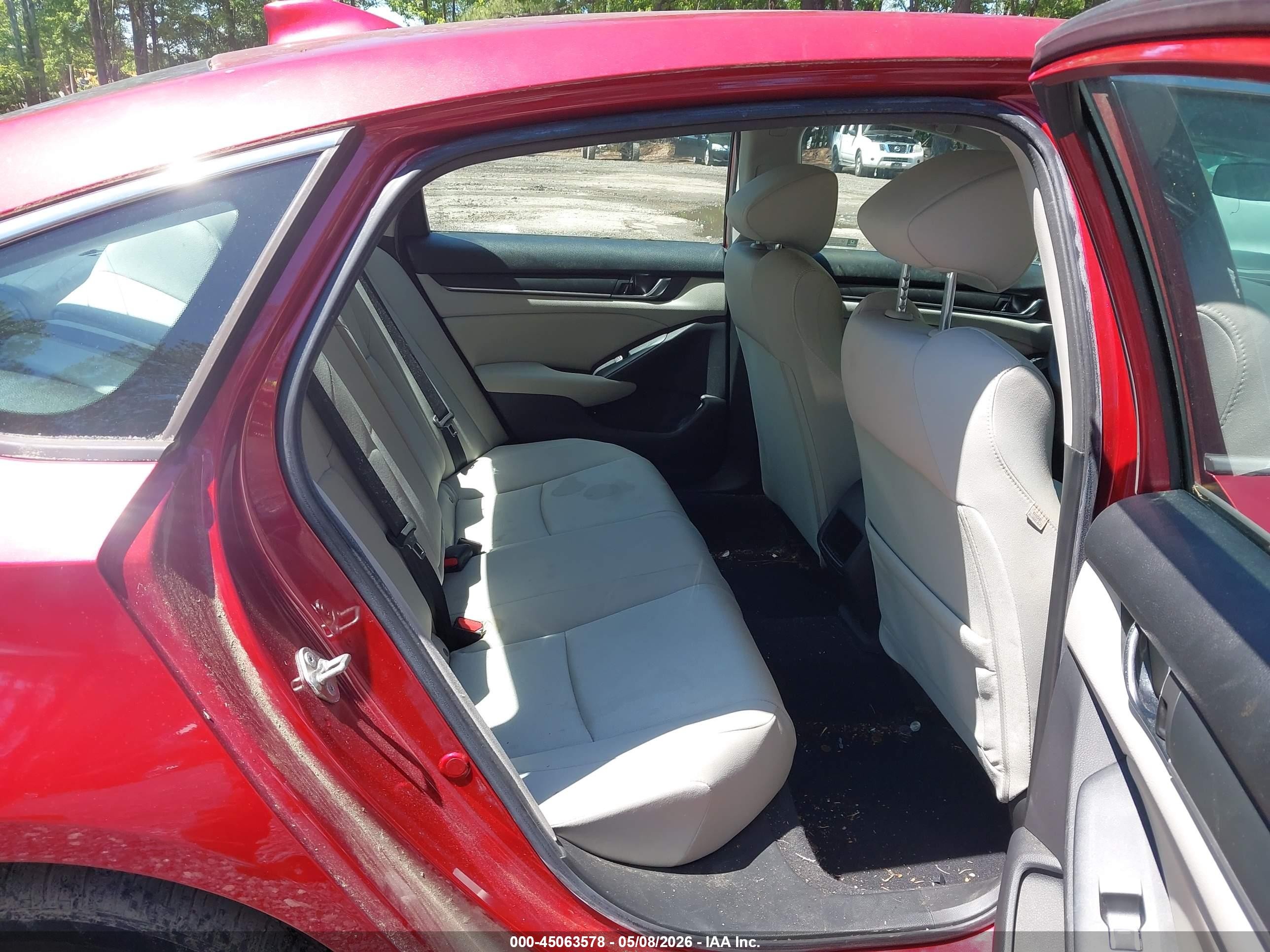 2019 Honda Accord Lx Красный vin: 1HGCV1F1XKA082421