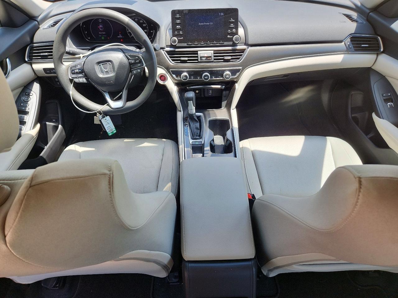 2019 Honda Accord Lx Beige vin: 1HGCV1F1XKA093659