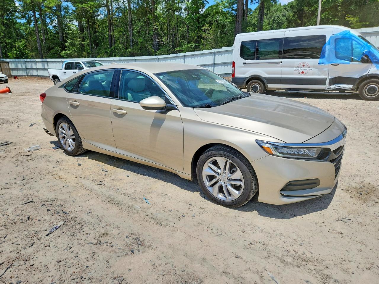 2019 Honda Accord Lx Beige vin: 1HGCV1F1XKA093659