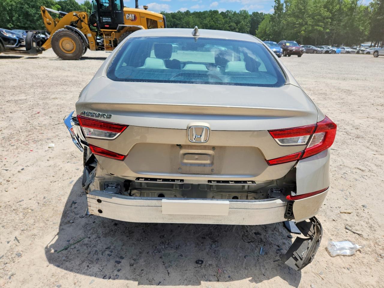 2019 Honda Accord Lx Beige vin: 1HGCV1F1XKA093659