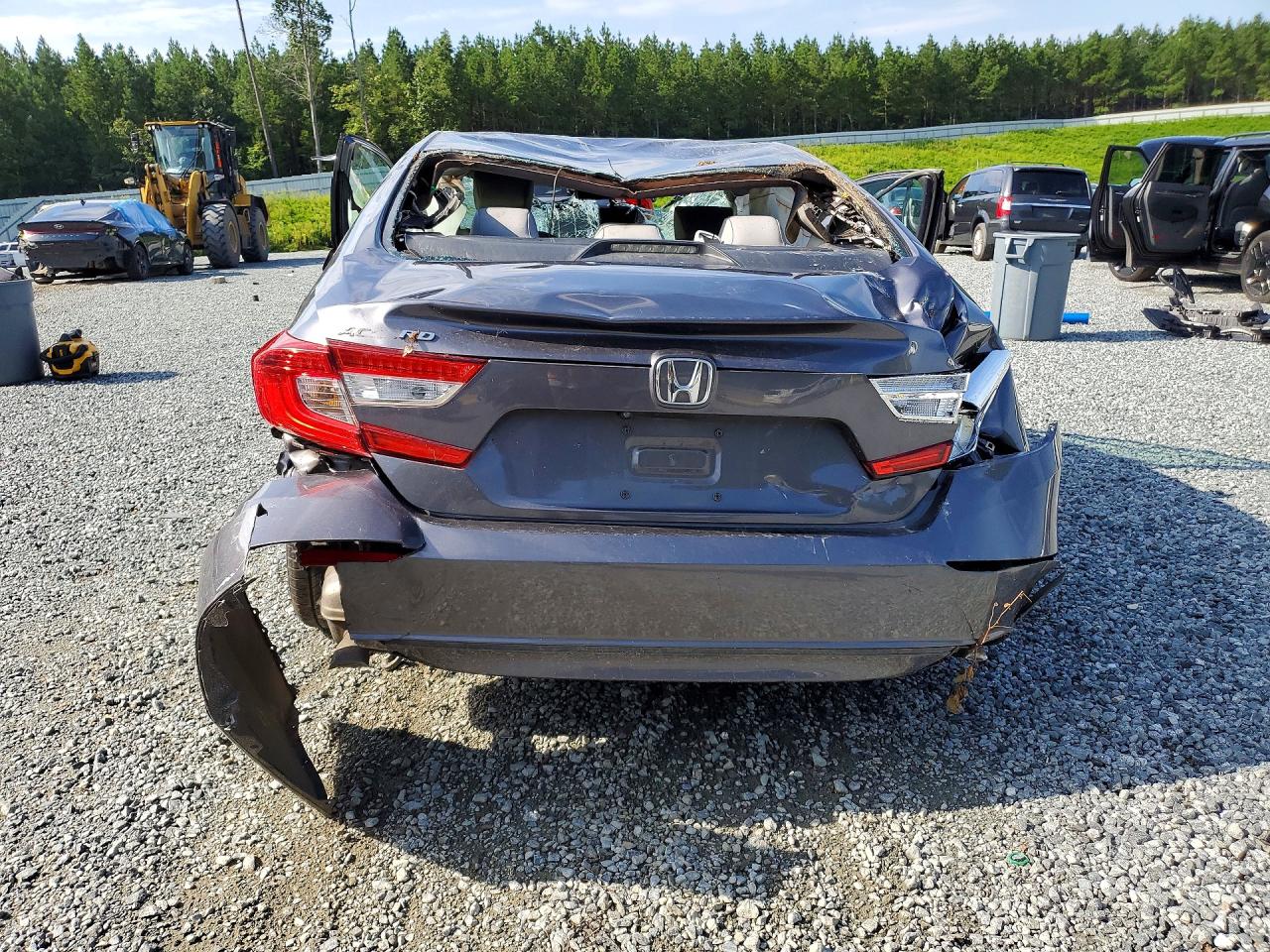 2019 Honda Accord Lx Gray vin: 1HGCV1F1XKA100383
