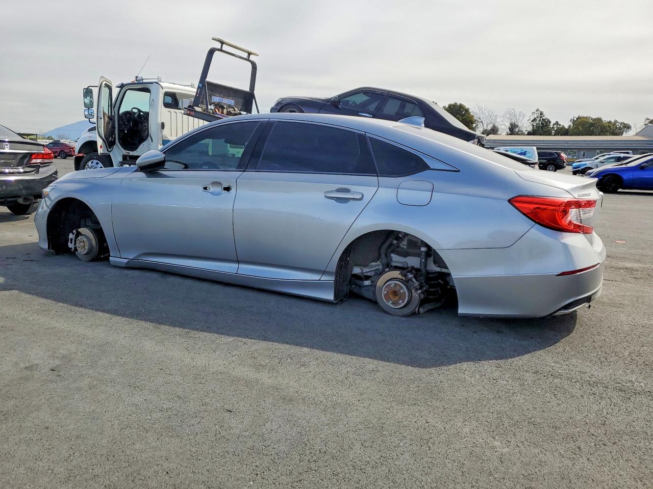 2019 Honda Accord Lx Silver vin: 1HGCV1F1XKA101999