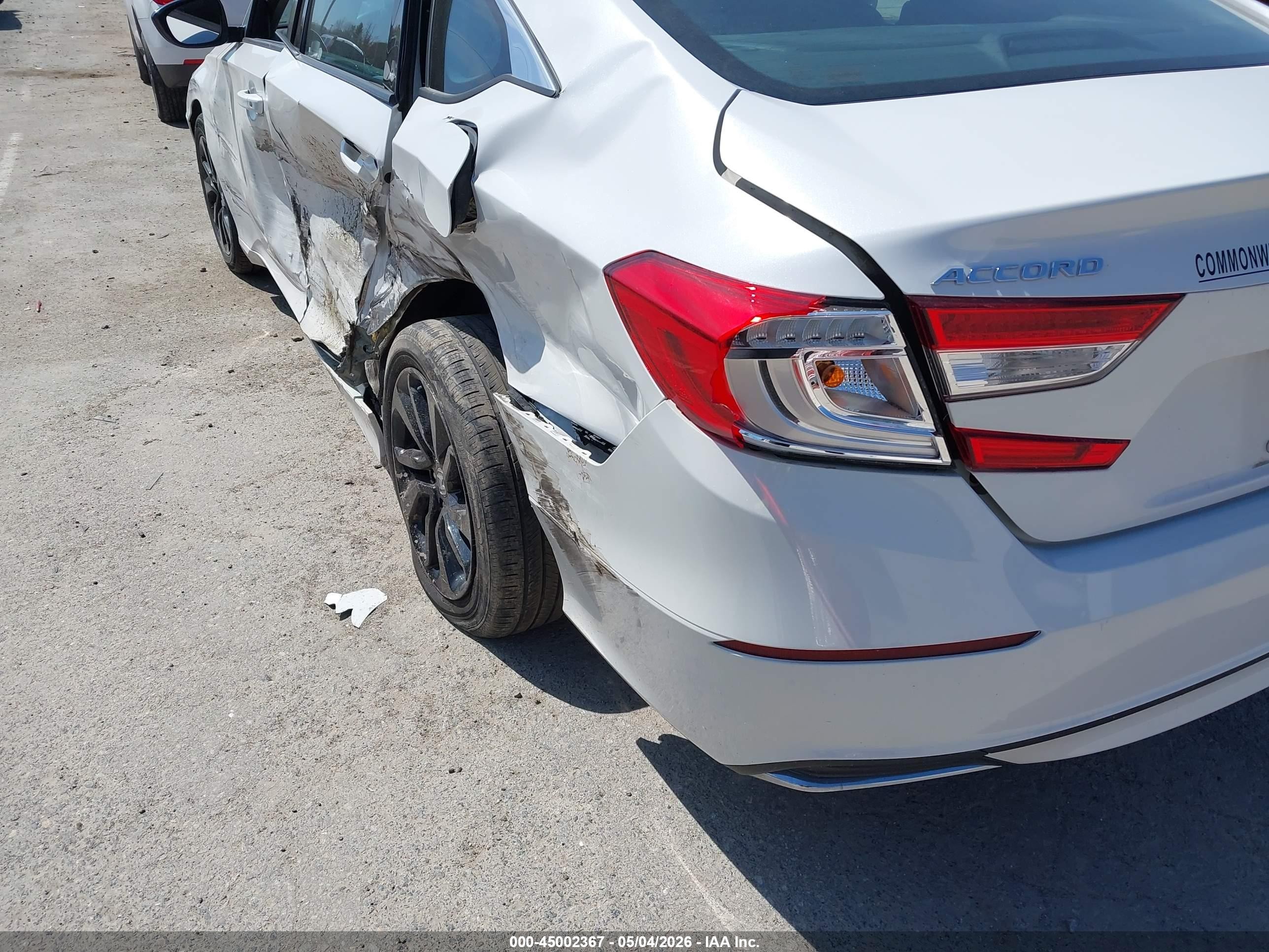 2019 Honda Accord Lx White vin: 1HGCV1F1XKA167663