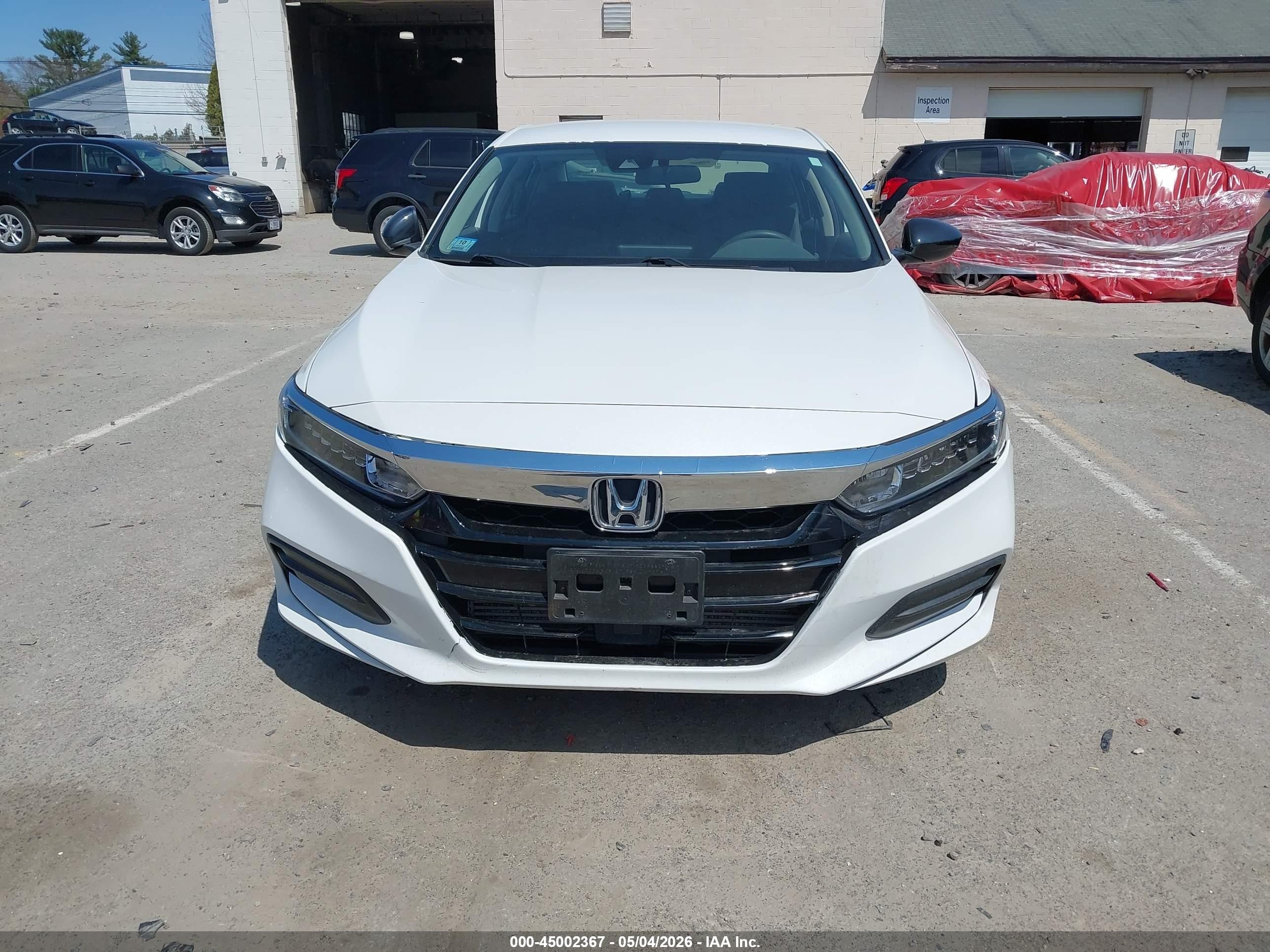 2019 Honda Accord Lx White vin: 1HGCV1F1XKA167663
