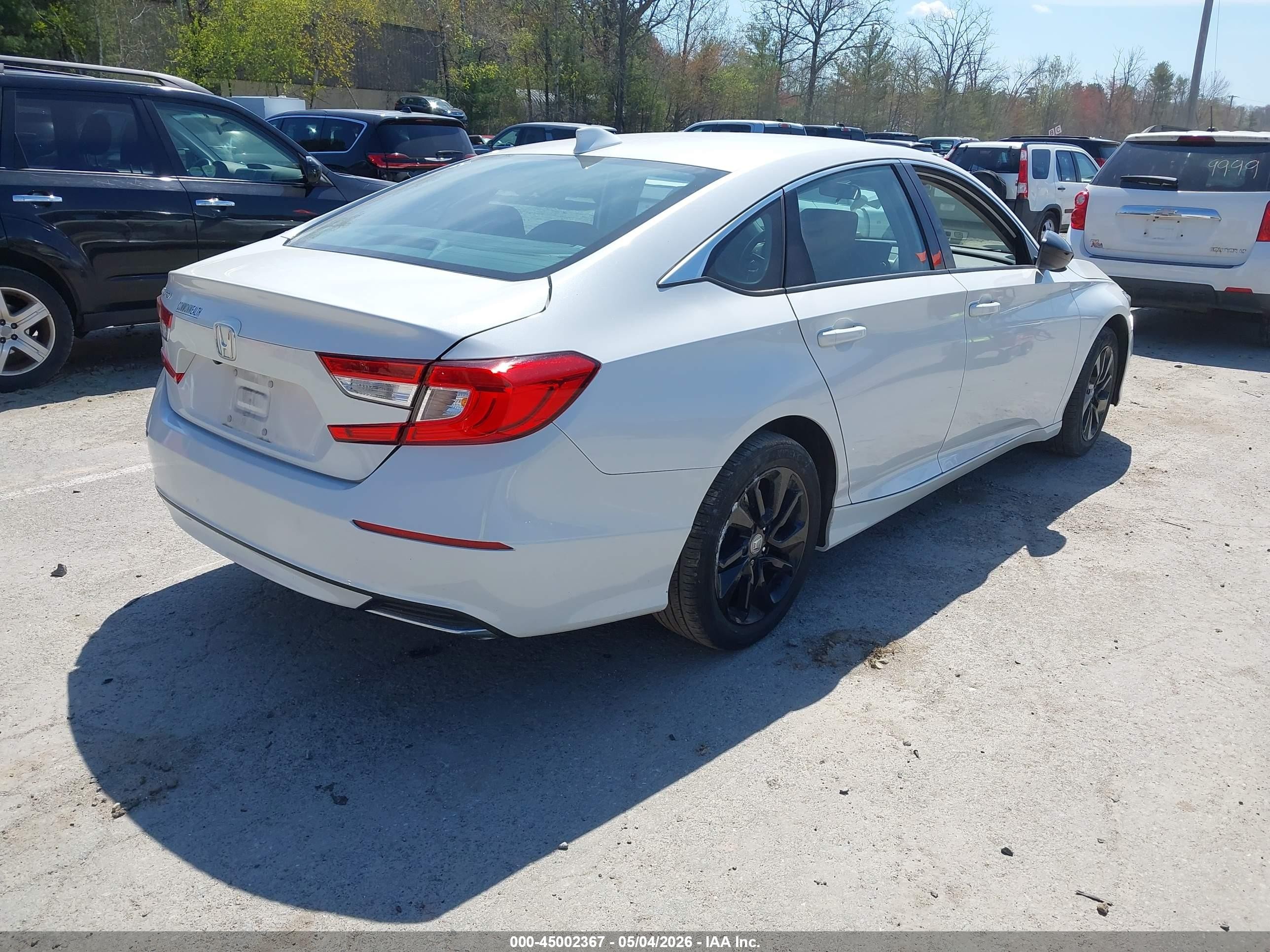 2019 Honda Accord Lx White vin: 1HGCV1F1XKA167663