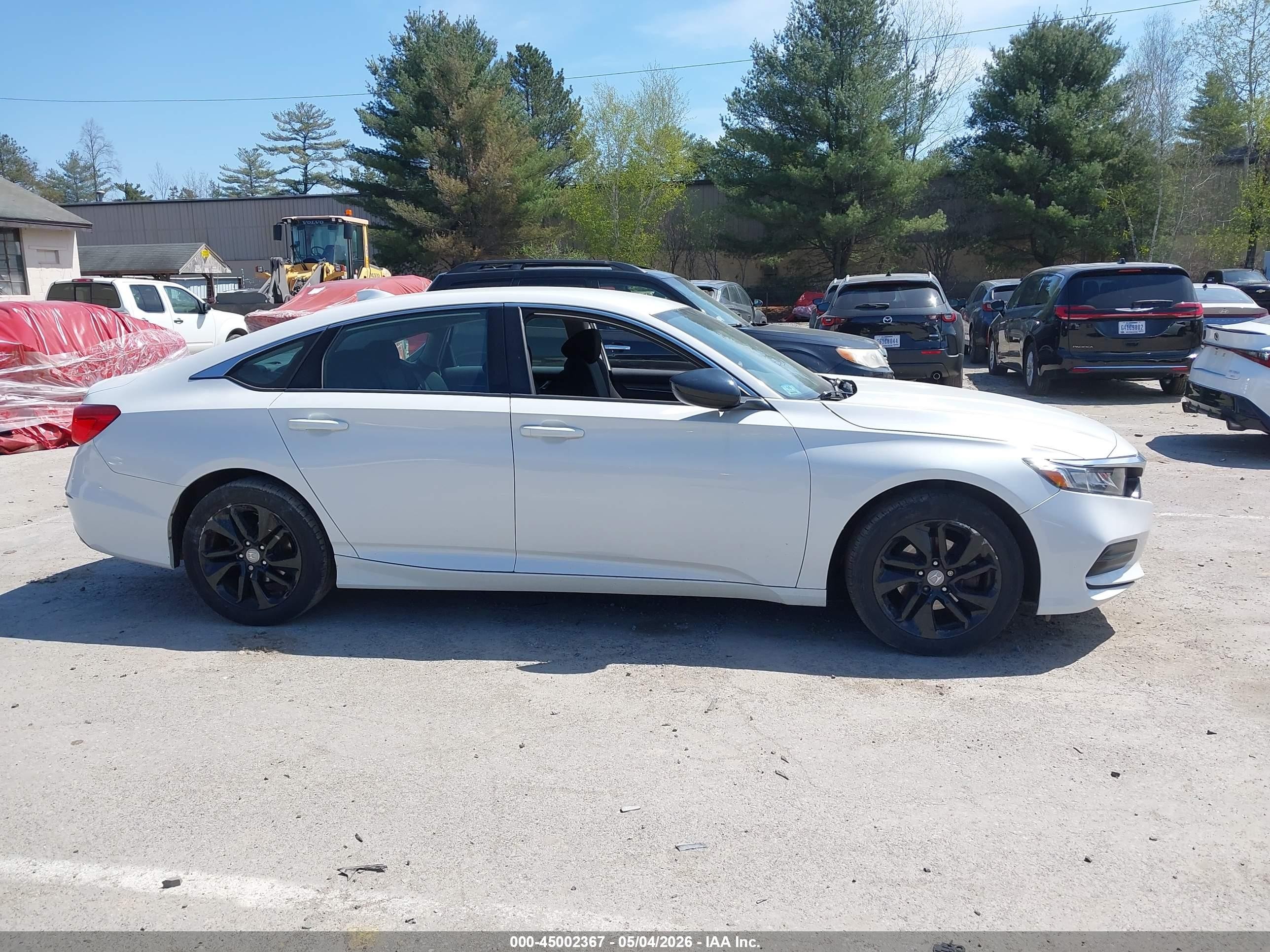 2019 Honda Accord Lx White vin: 1HGCV1F1XKA167663